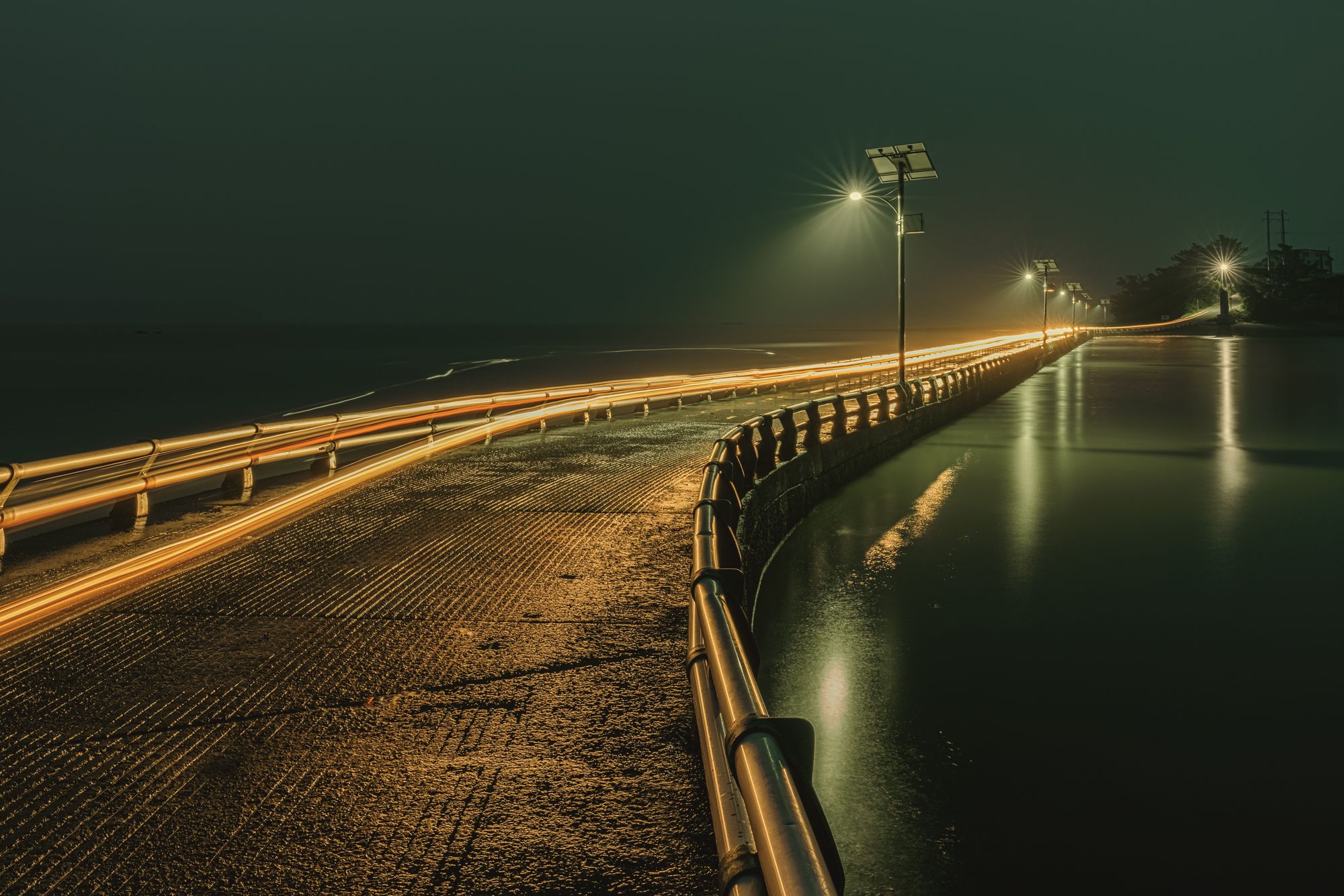 Bridge, night scape, Yongseok Chun