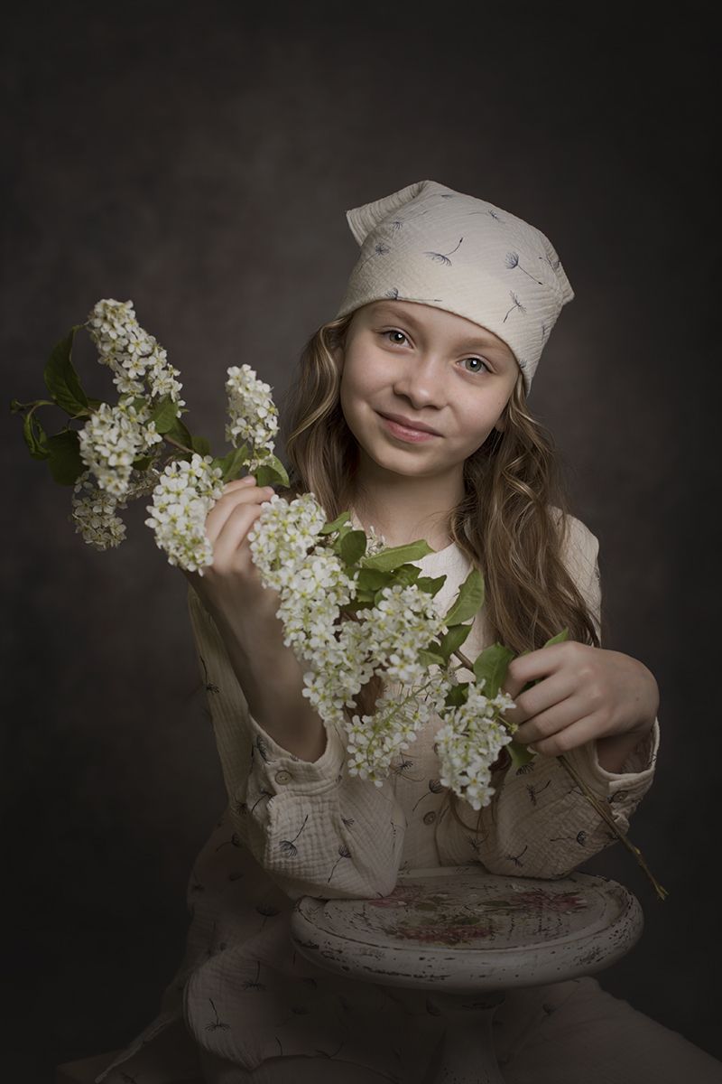 дети портрет девочка весна, Римма Алеева