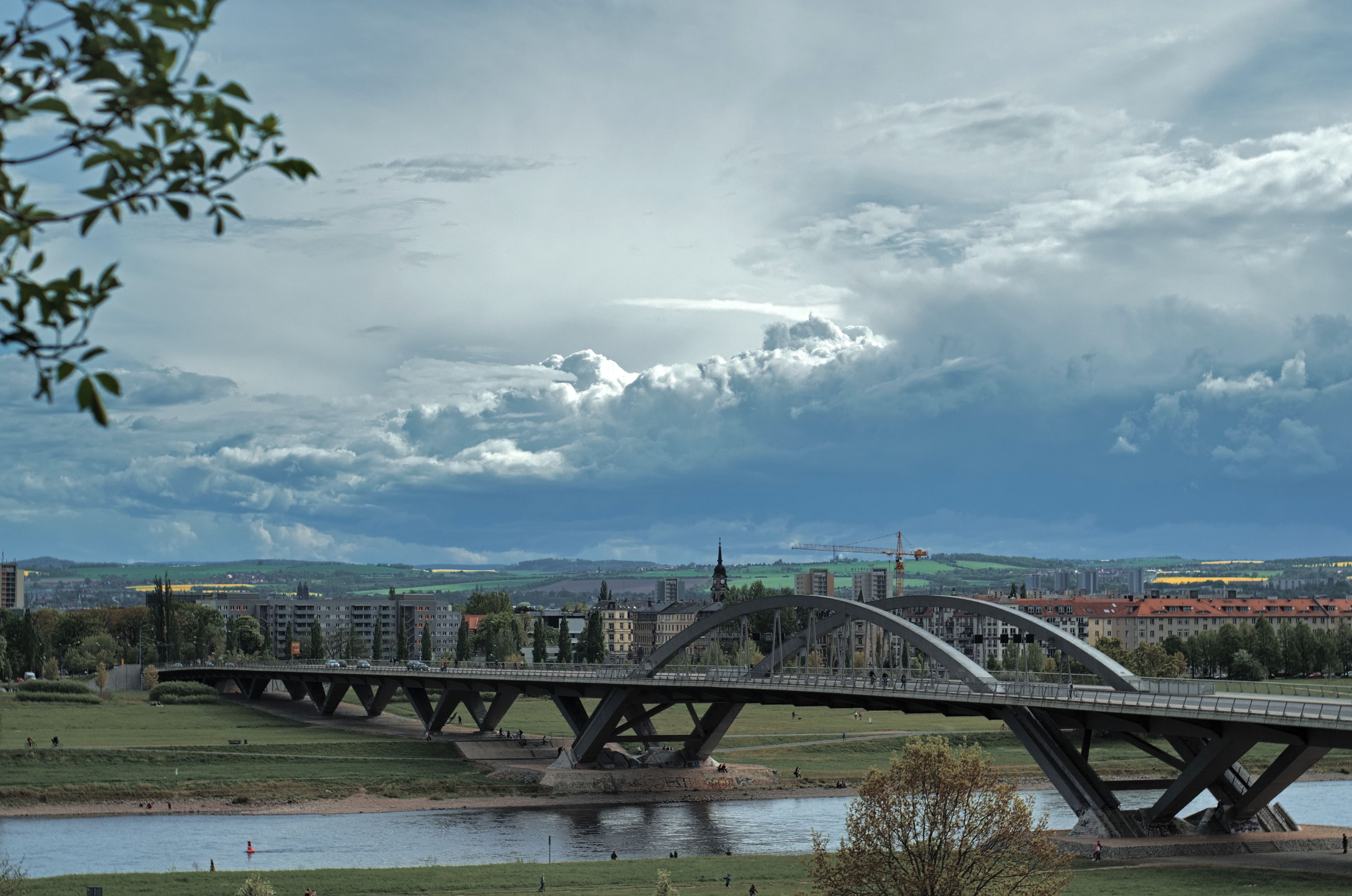 landscape, architecture, bridge, dresden, Владимир Кетов