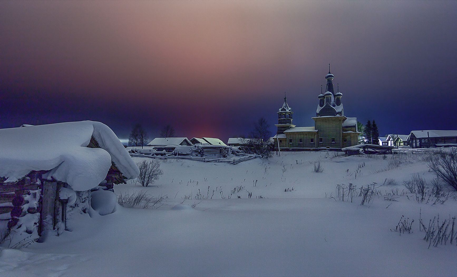 кимжа, снег, ночь, мороз, Владимир Липецких
