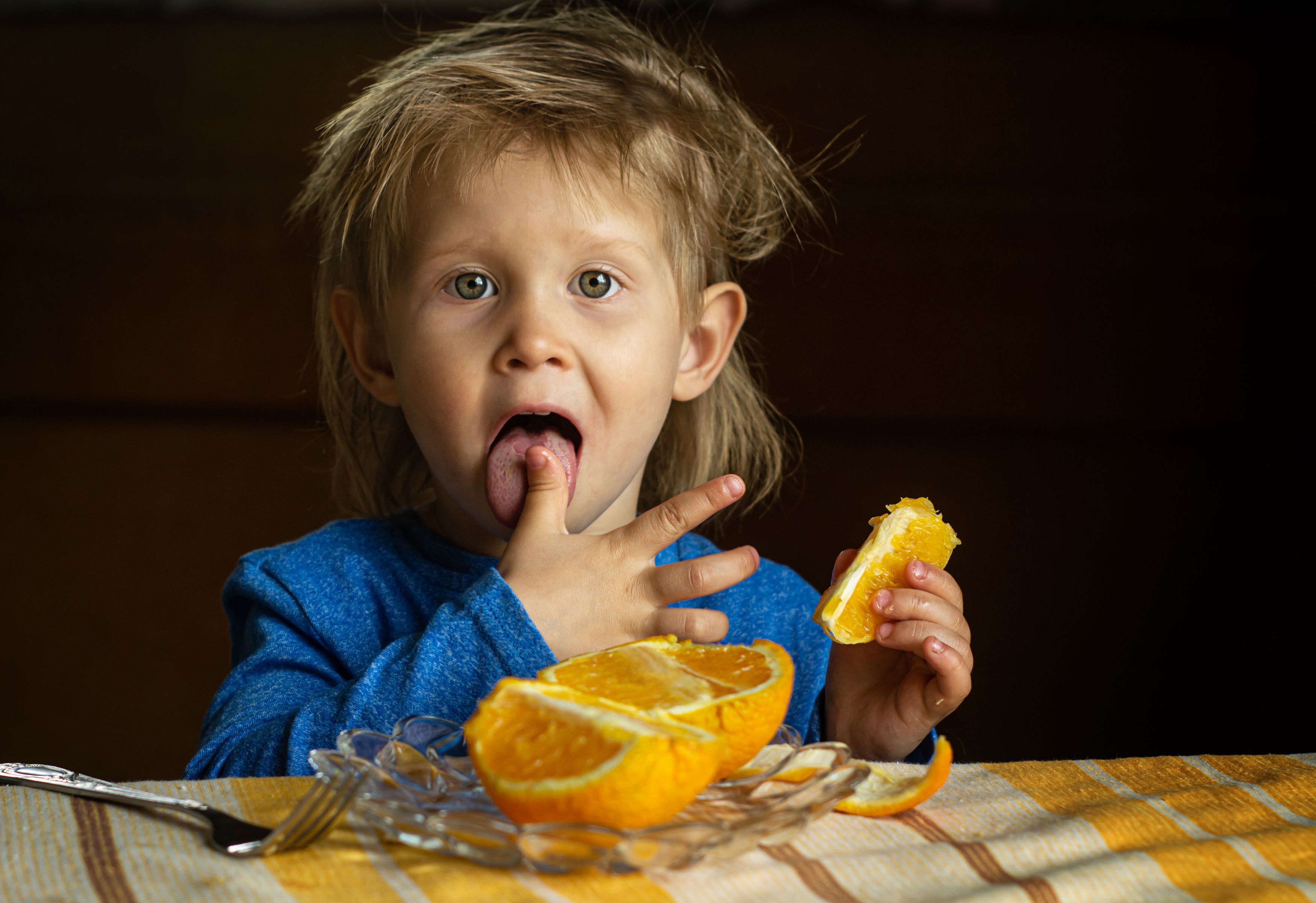 дети апельсин портрет постановочное фото, Елена Плотникова