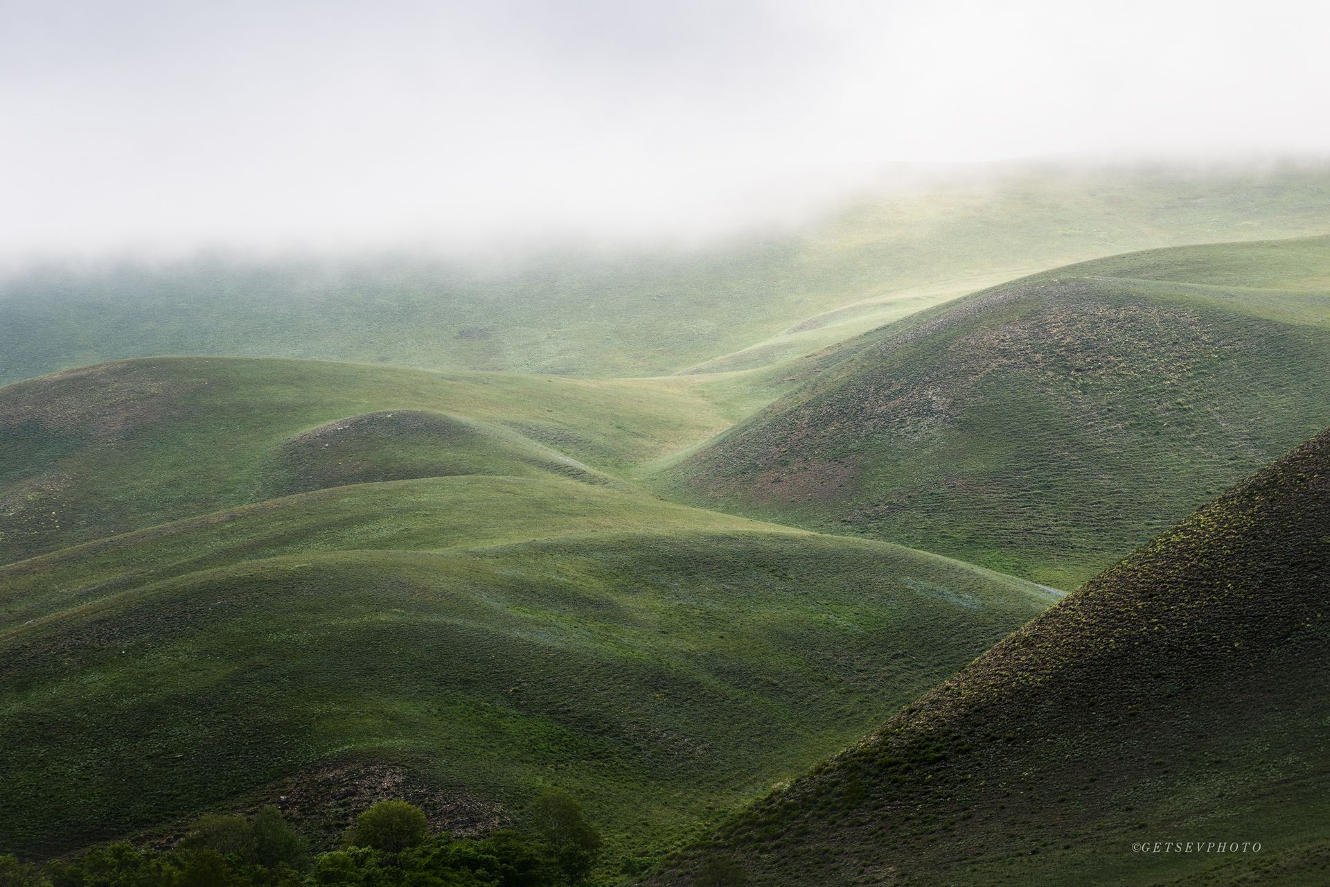 урал, пейзаж, горы, туман, Евгений Гецев