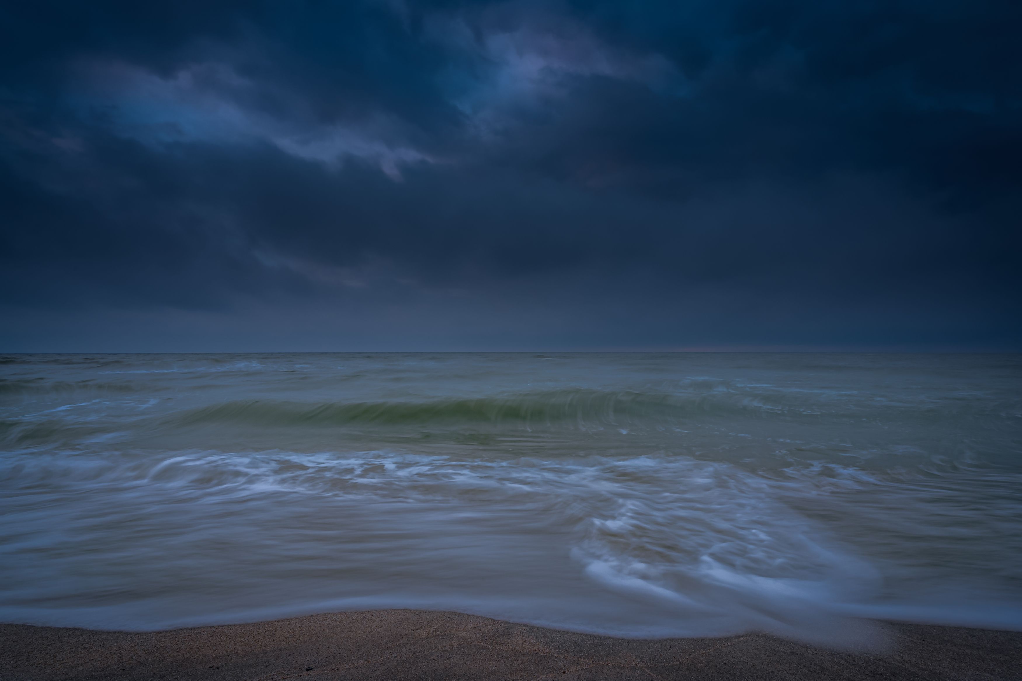 балтийское море, ночь,шторм, Popoff Dmitry