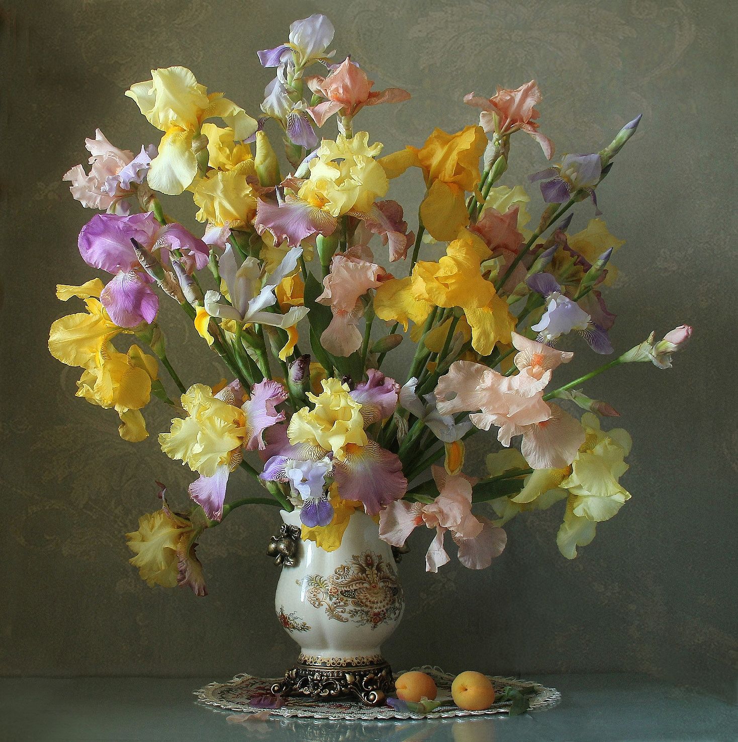 натюрморт, цветы, ирисы, весна, марина филатова, Марина Филатова