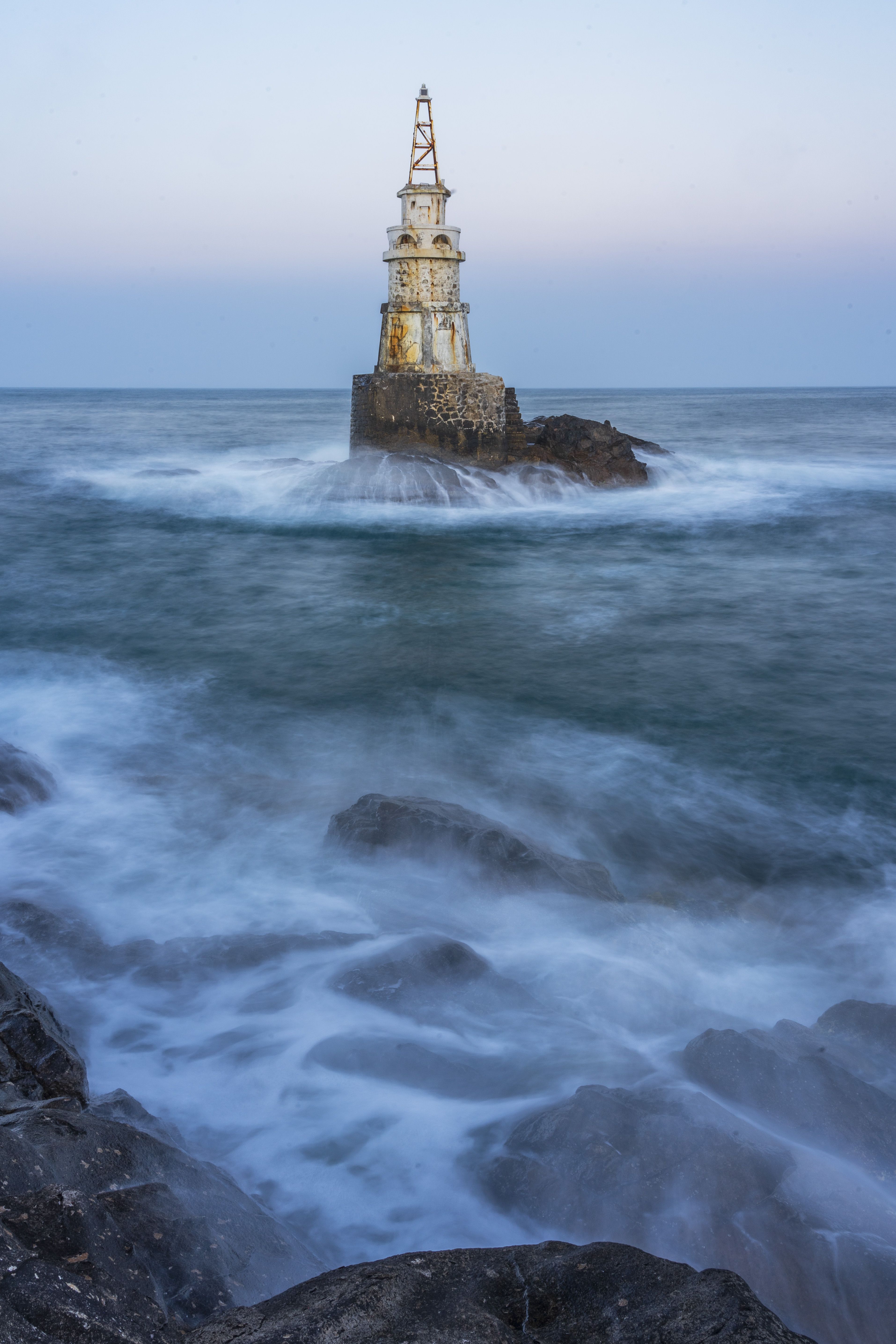 lighthouse, nature, sea, viktor demidov
