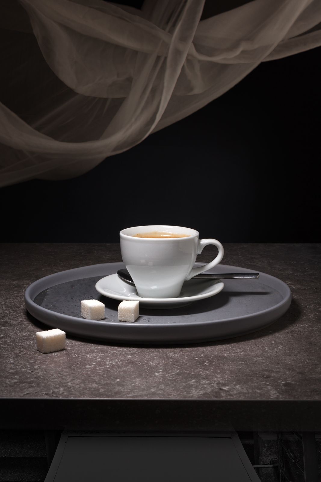 кофе, сахар, темный фон, натюрморт, стол, мрамор, чашка, кафе, Игорь Парсаданов