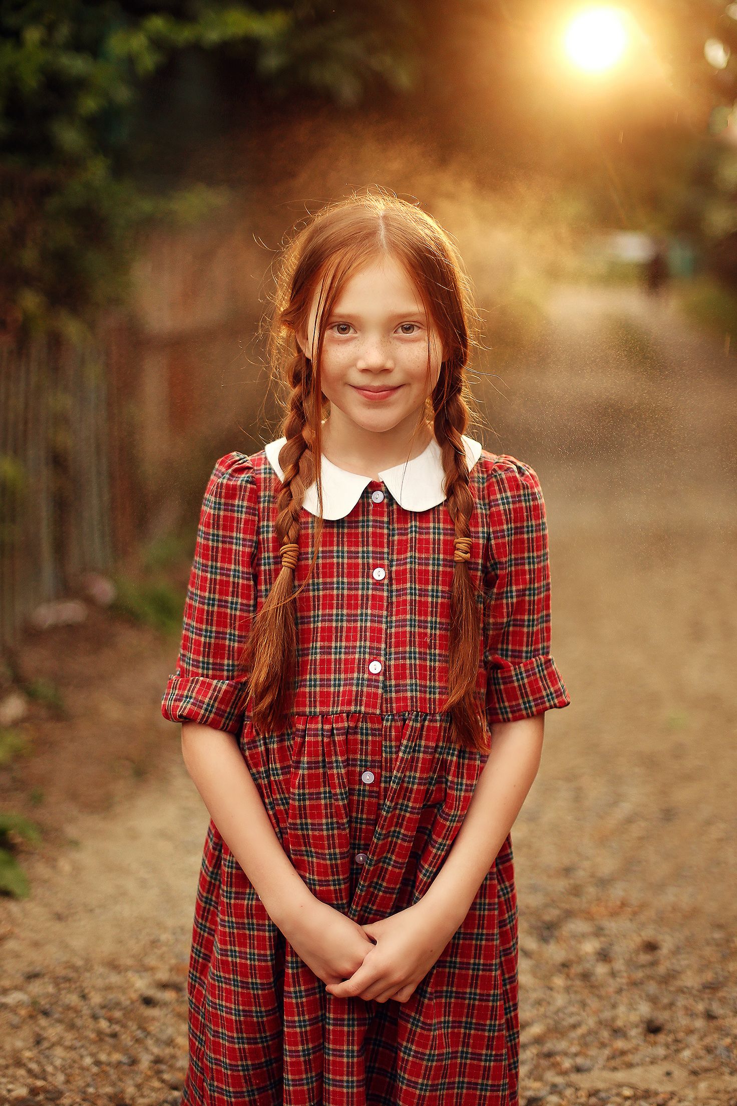 детский портрет, рыжая девочка, фотофонарь, винтаж, Былич Влада
