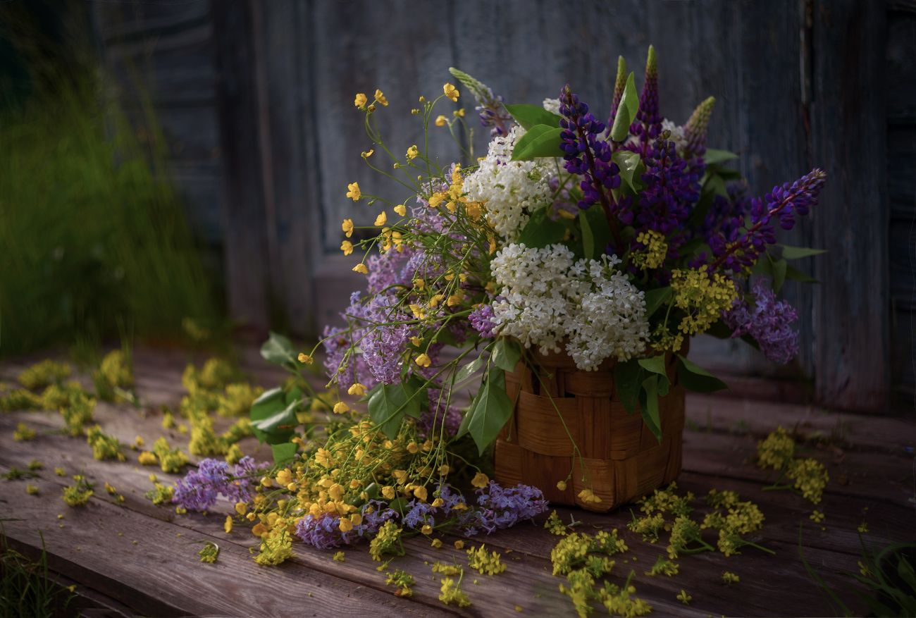 цветы, лето, натюрморт, деревня, Марина Мурашова