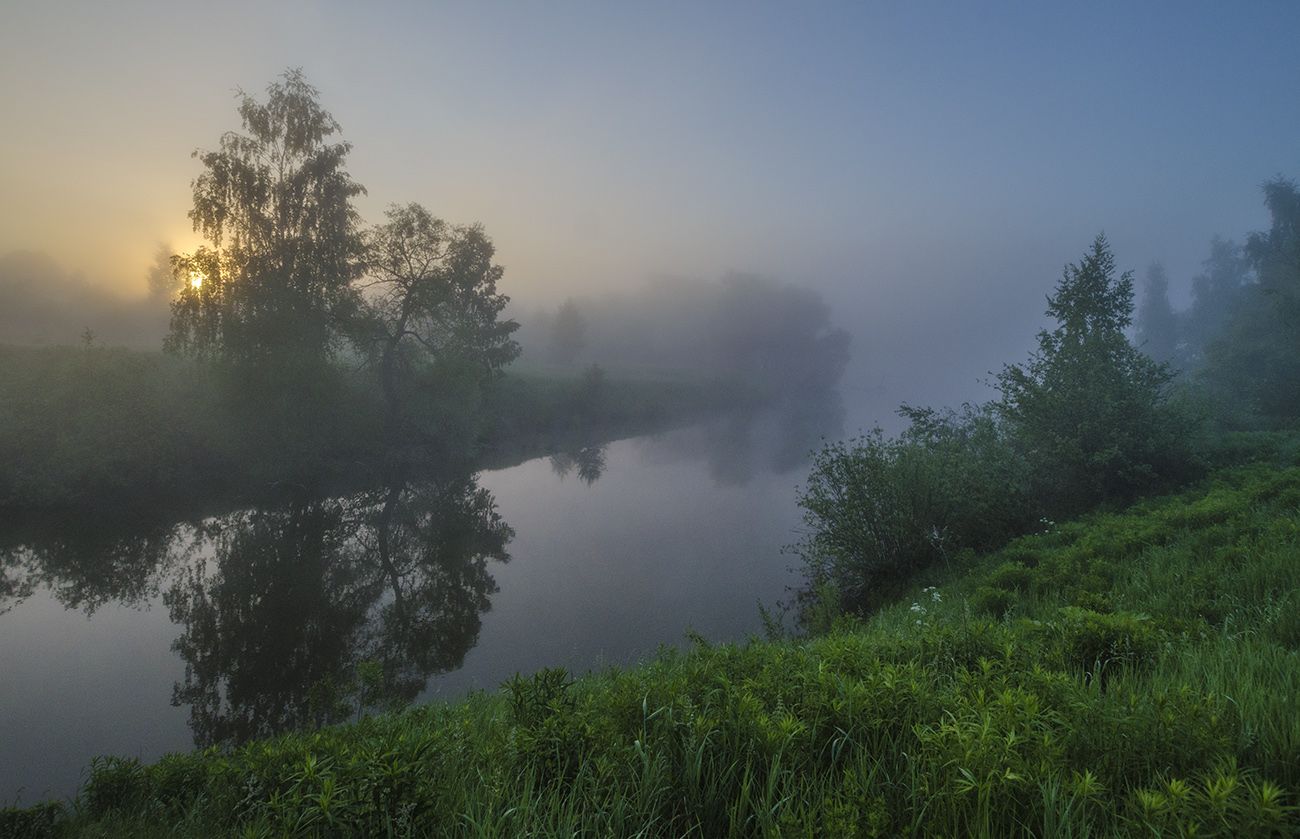 утро, рассвет, лето, большие байдики, Михаил Агеев