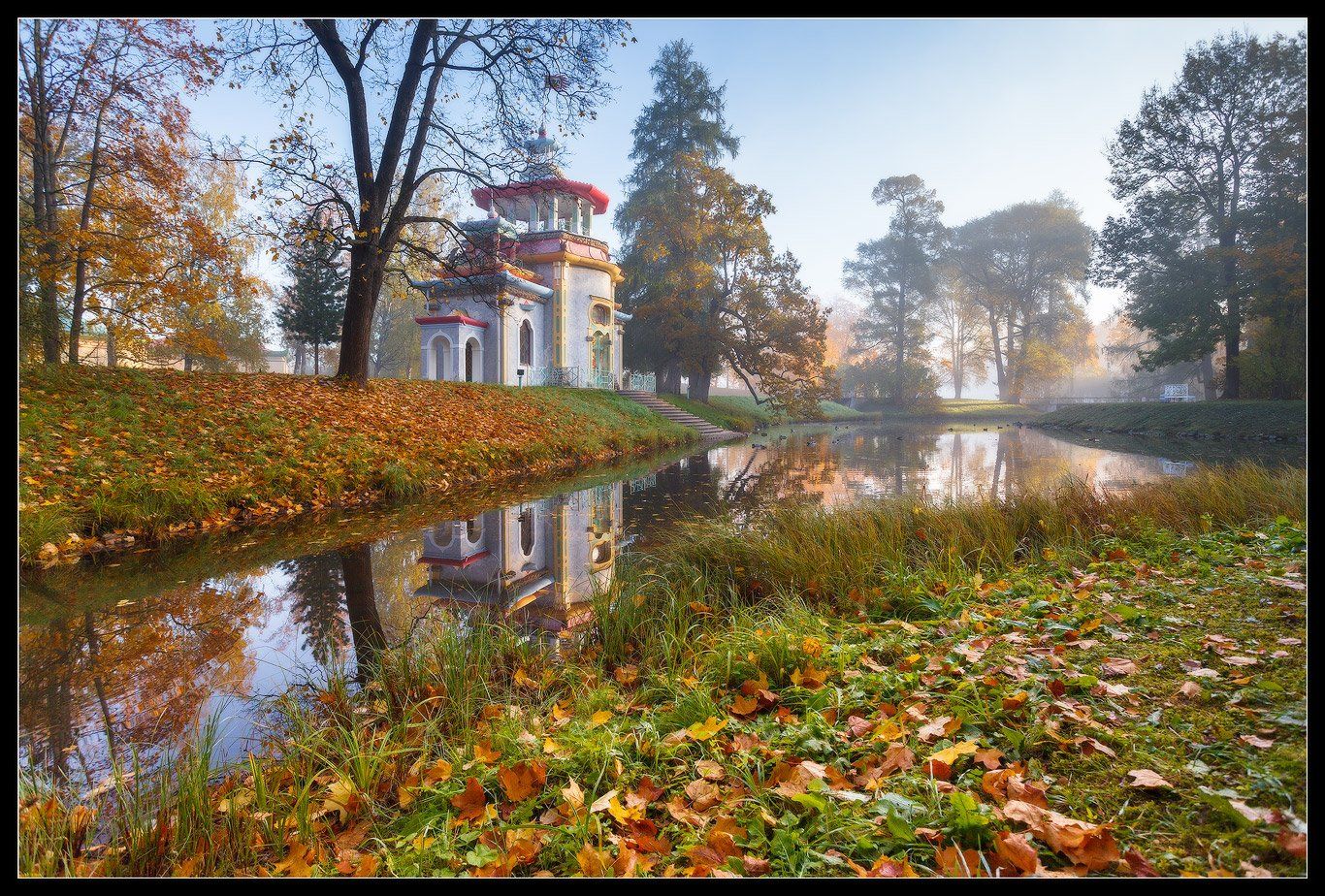 Екатерининский парк Царское село осень