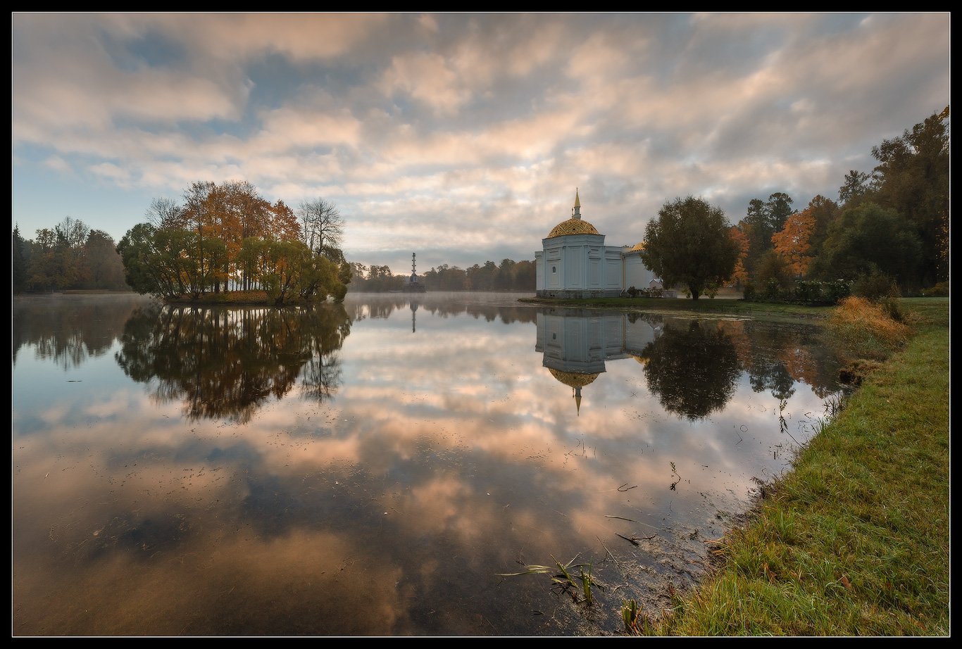 Екатерининский, Осень, Остров, Пушкин, Село, Царское, Царское село, Илья Штром