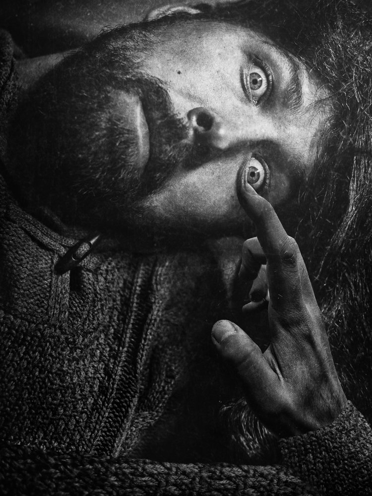 Bw, Eye, Hand, Klimt, Light, Mannerism, Photography, Portrait, Rafał Kurs