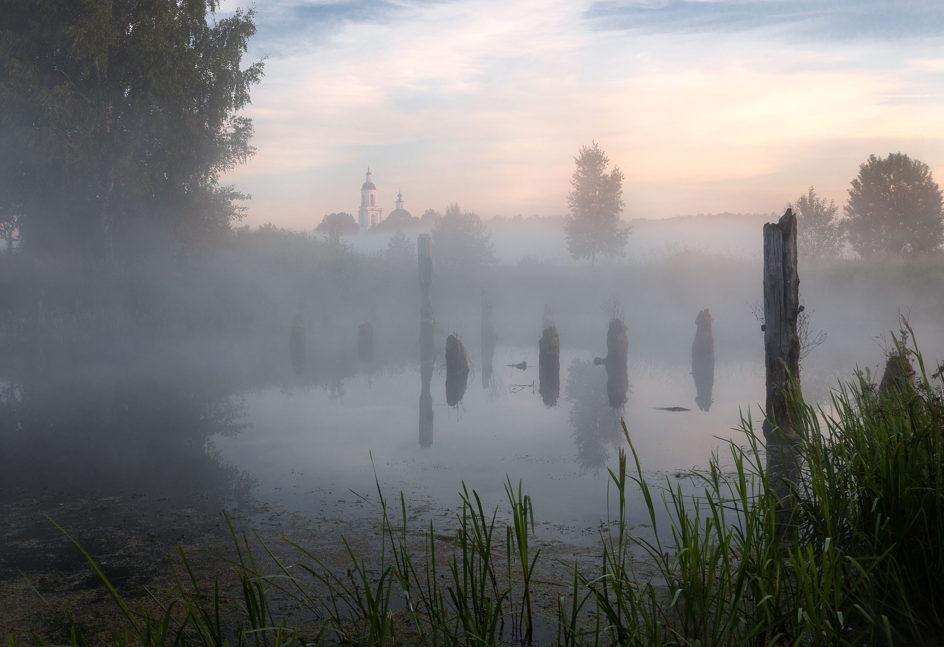 russia; vladimir region; fog; landscape; filippovskoe;, Марина Сорокина