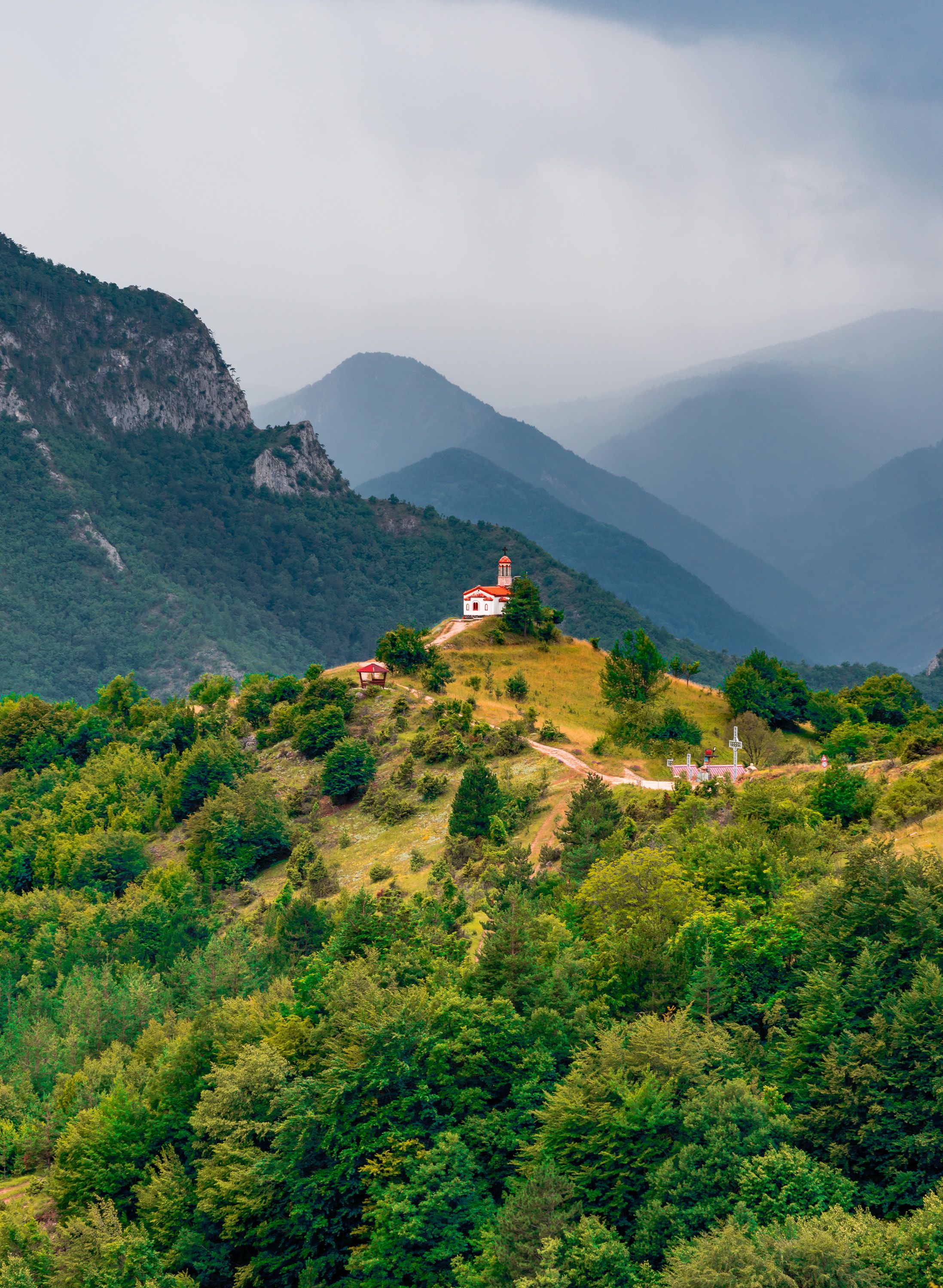 landscapes nature church , viktor demidov