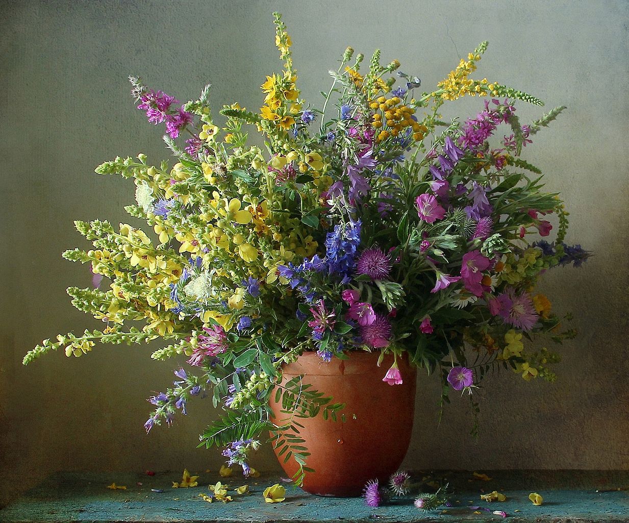 натюрморт, цветы, полевые цветы, лето, марина филатова, Марина Филатова