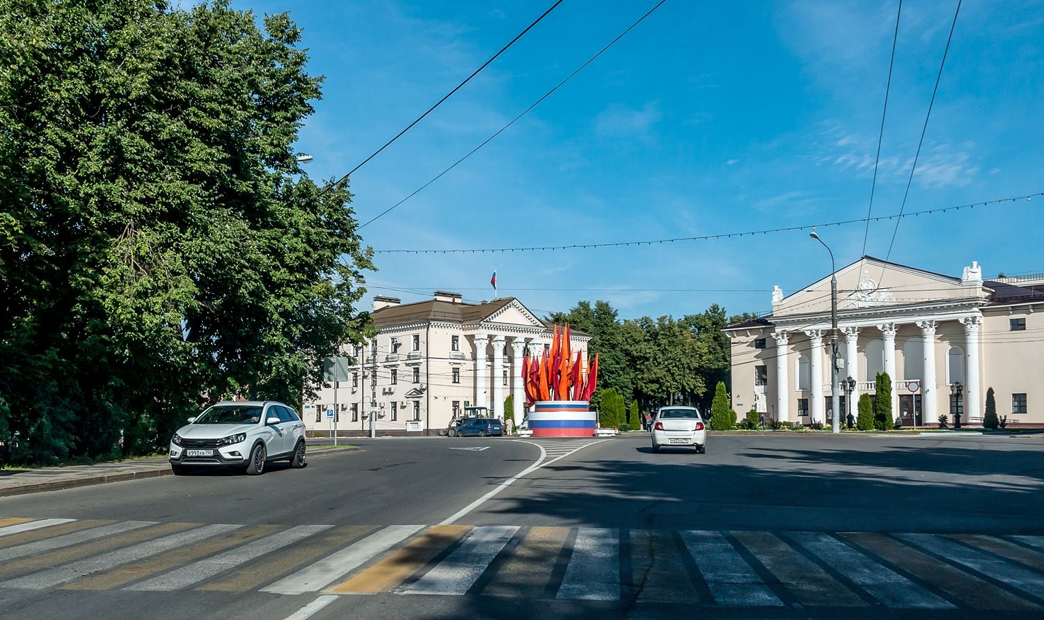 Площадь Советская в г. Видное. Фотограф Валерий