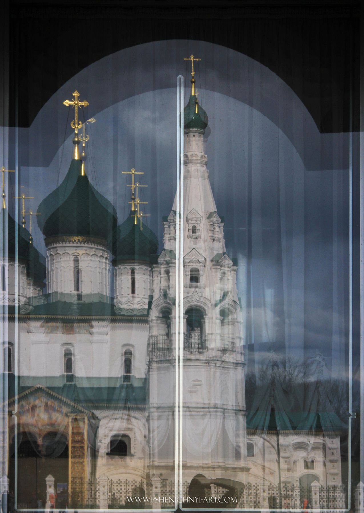 храм, ярославль, россия, отражение, купола, окно, арка, Пшеничный Андрей