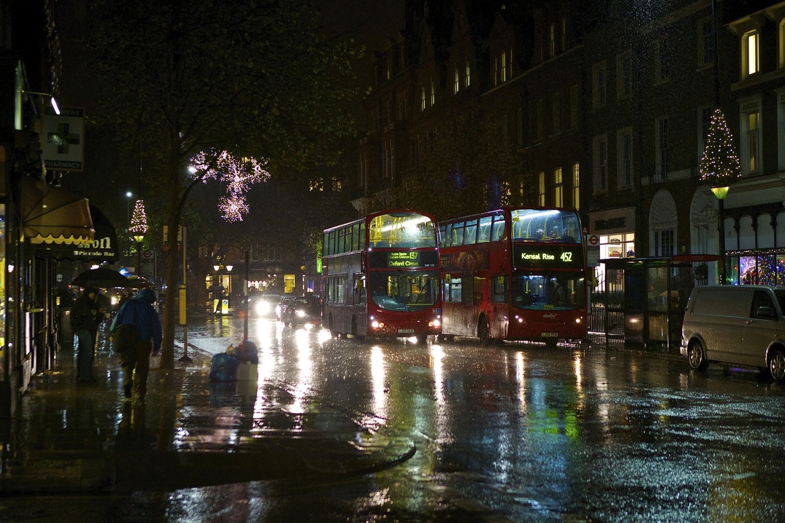 Улицы Лондона ночью