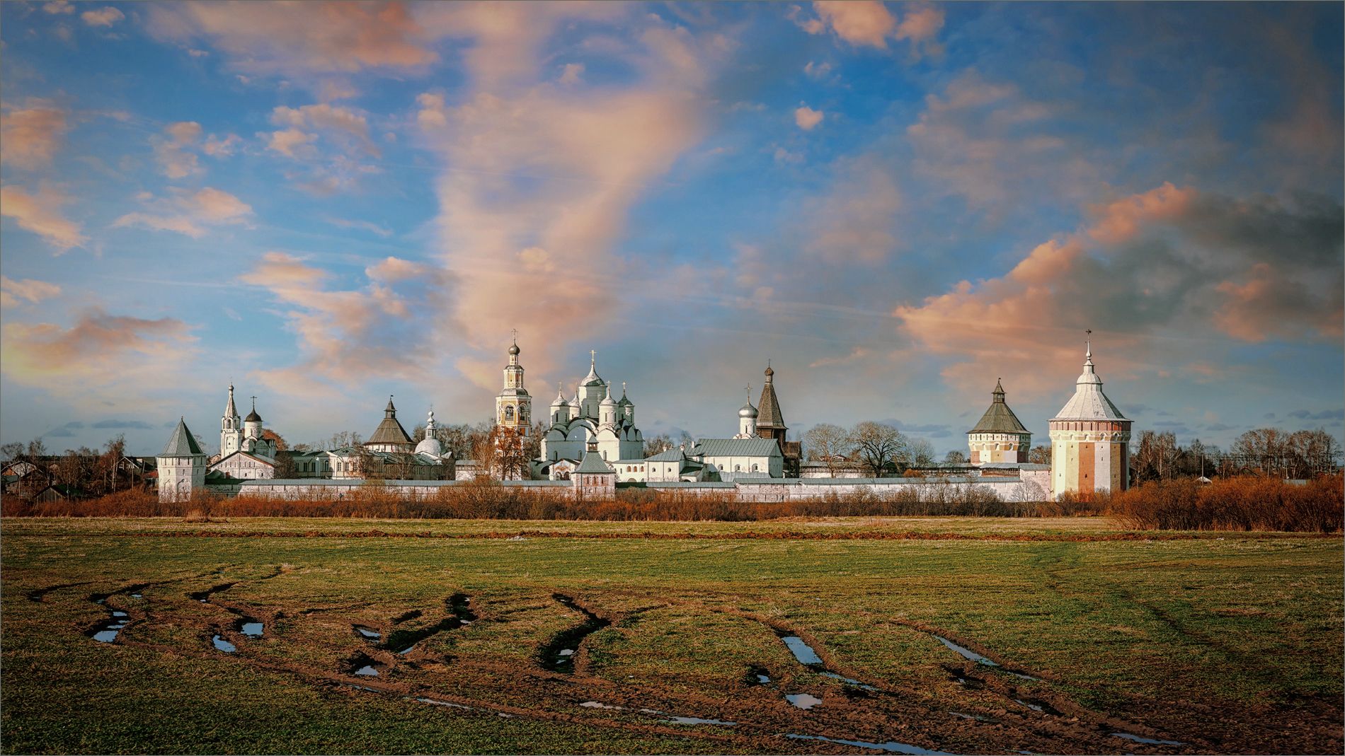 пейзаж, архитектура, город, вологда, весна, вечер, свет, цвет, монастырь, александр никитинский., Никитинский Александр