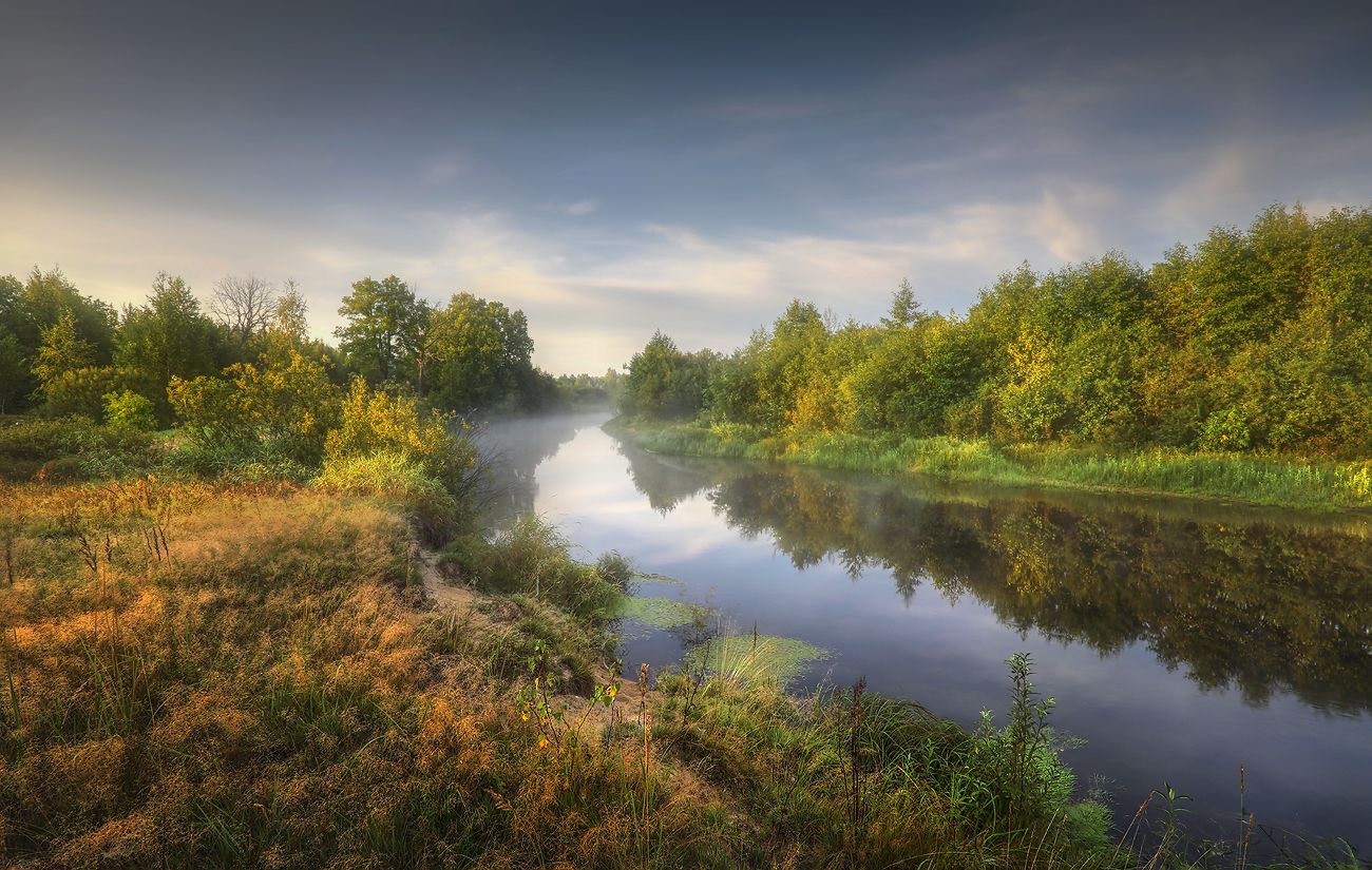 Керженец река лето осень Нижегородская область, Александр Бархатов