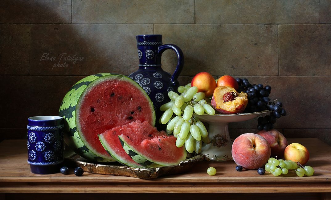 арбуз, ягоды, фрукты, Елена Татульян