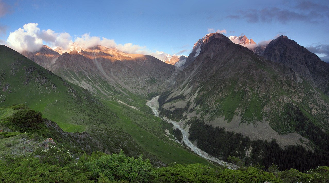 горы, тянь-шань, киргизия, ала-арча, река ак-сай, Иван Жданов