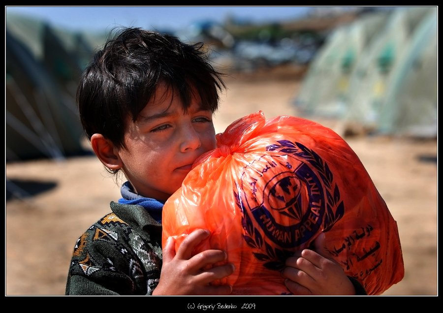 палестина, сектор газа, палаточный лагерь, гуманитарная помощь, ребенок, Григорий Беденко