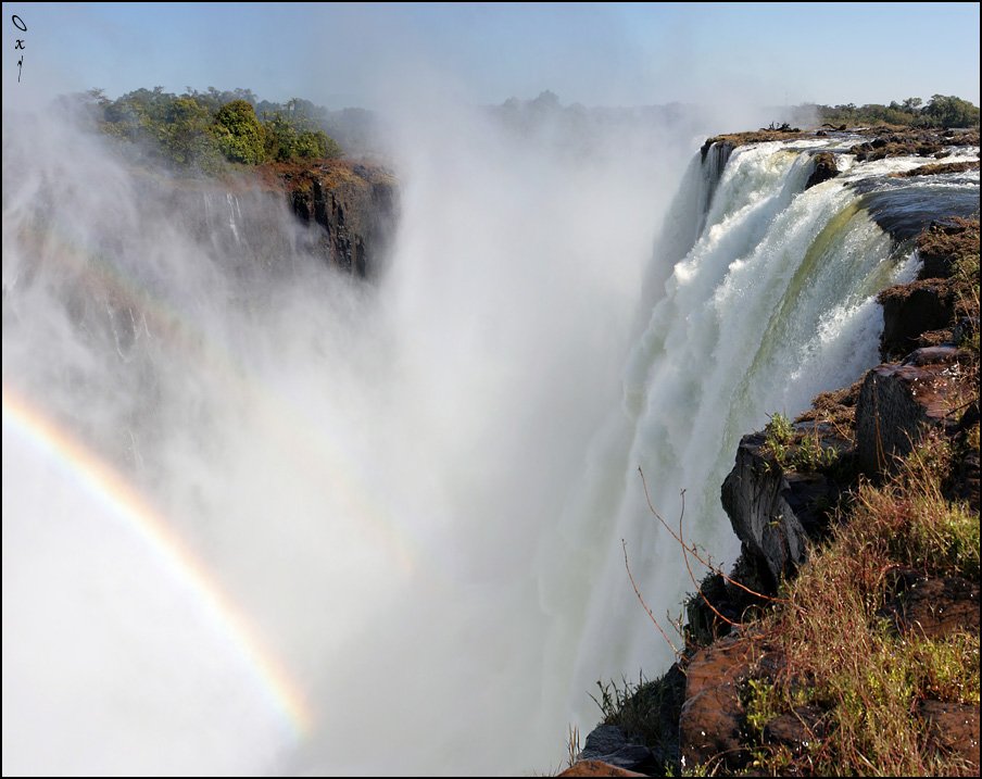 victoria falls, водопад виктория, замбези, зимбабве, замбия, zimbabwe, zambia, zambezi, африка, africa, rainbow, радуга, панорама, panorama, Оксана Борц