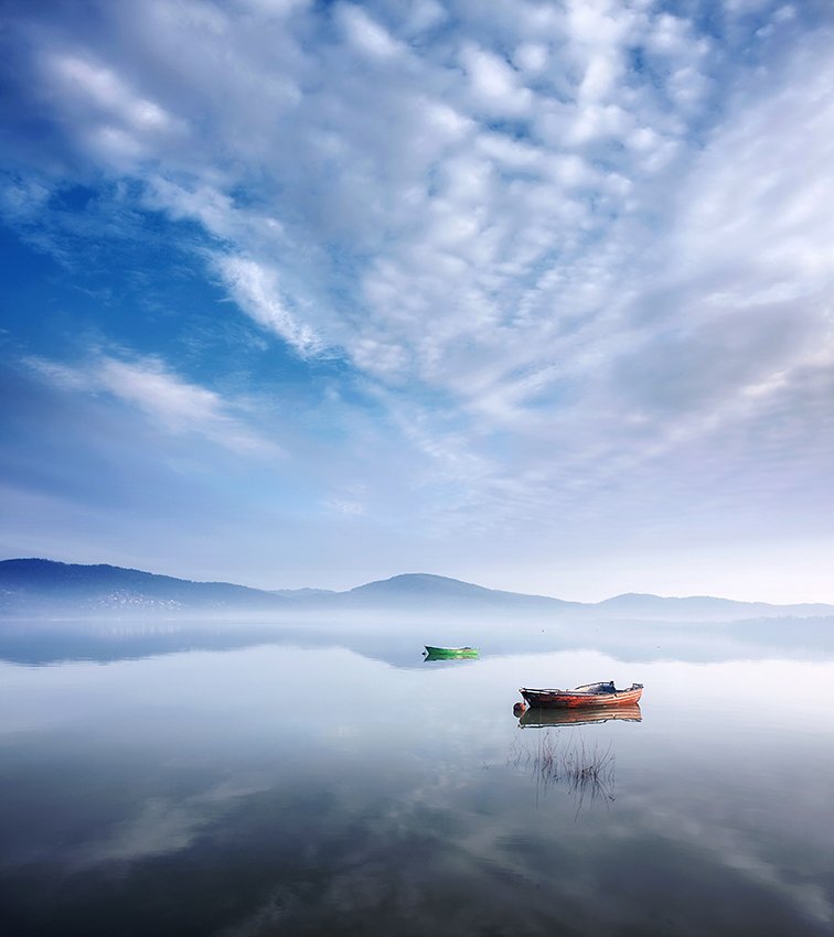 Boats, Lake, Poland, Marcin Sobas