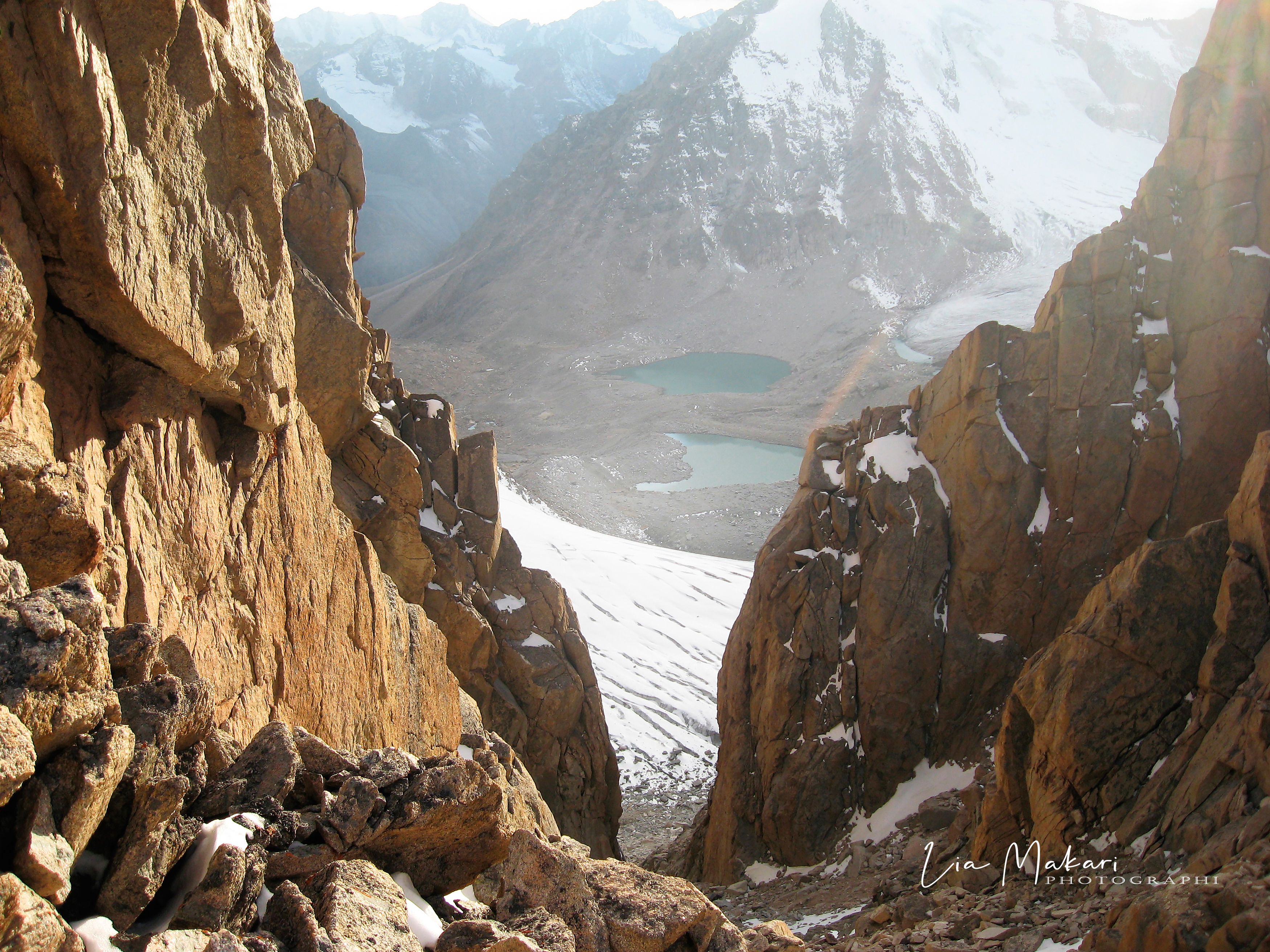 Горы, скалы, снег, перевал, mountains, Lia Makari