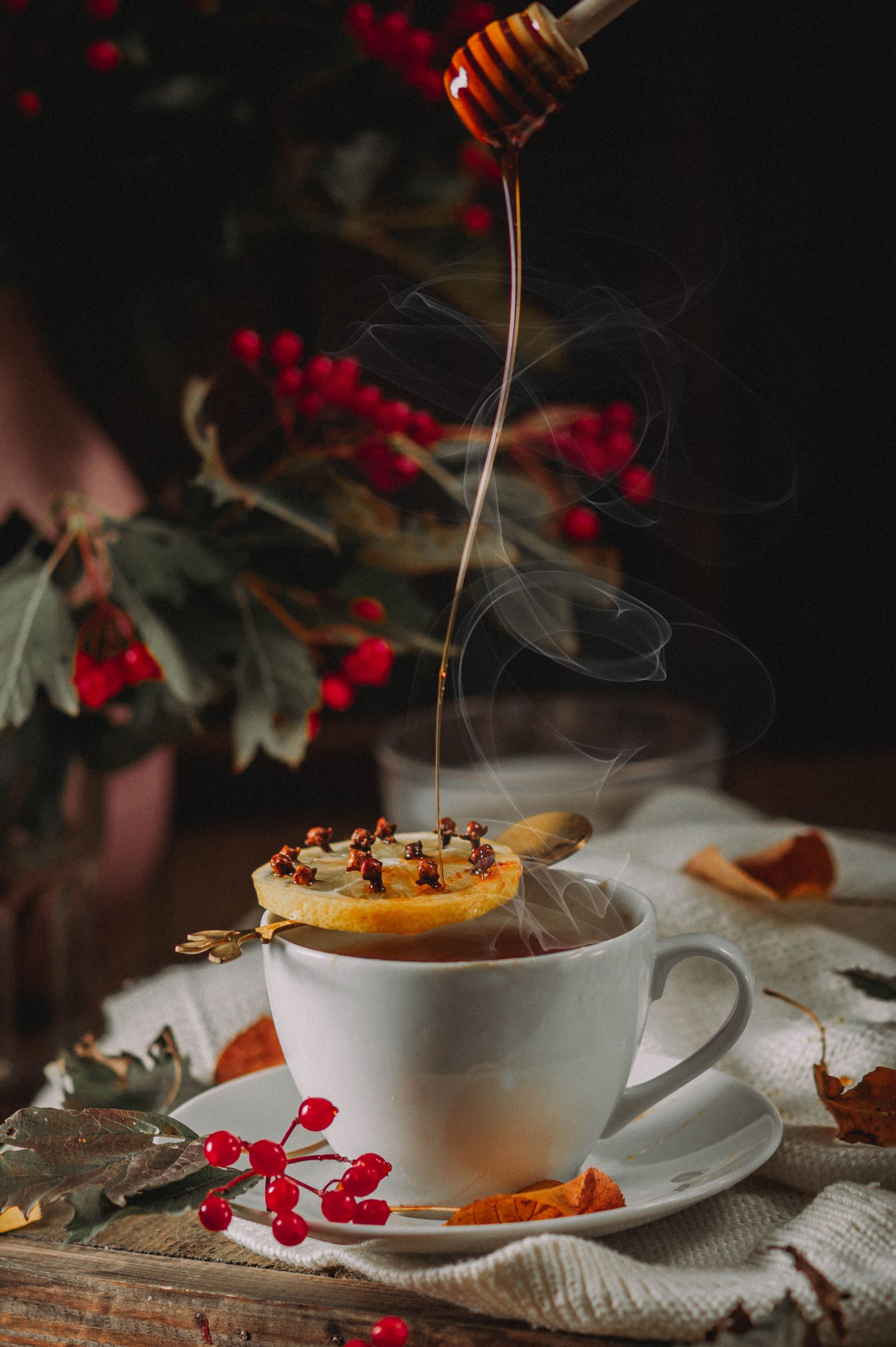 осень, чай, мед, натюрморт, фуд фото, Anna Makarenkova