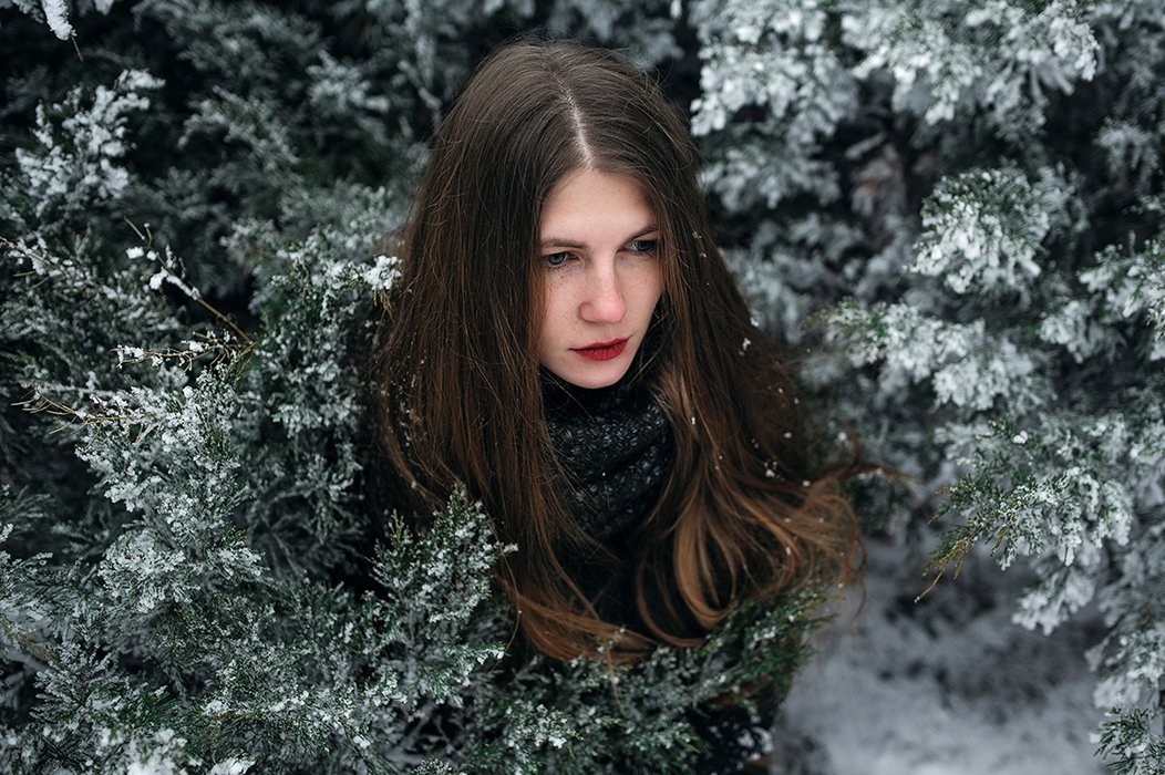 portrait, winter, портрет, портрет девушки, портфолио, снег, Келина Ирина