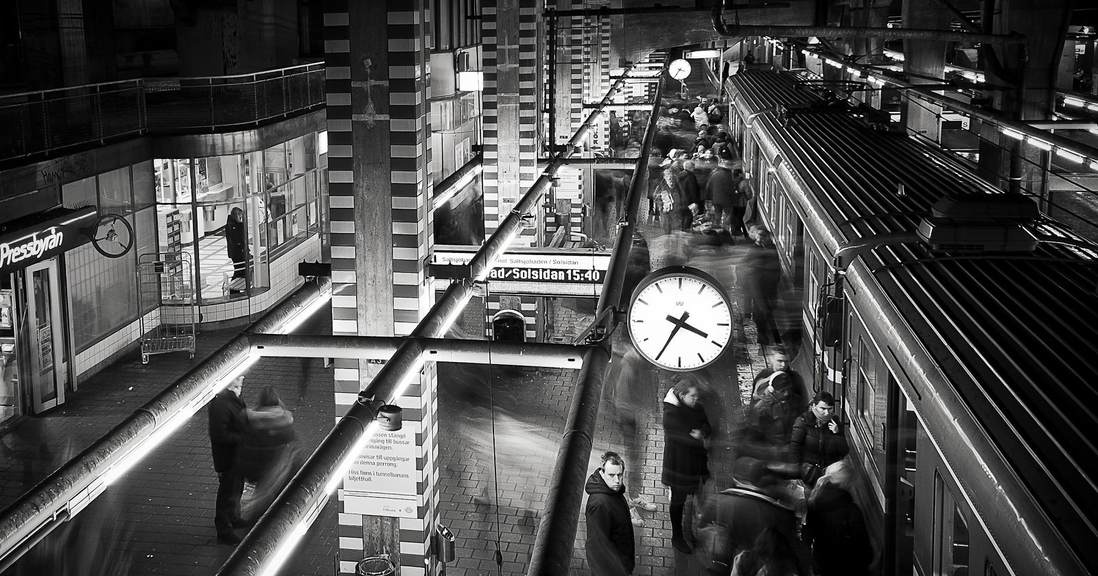 Ignacak, Patryk, Rush hour, Slussen, Stockholm, Sweden, Train, Patryk Ignacak