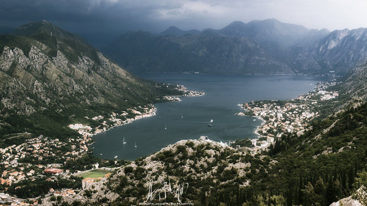 Montenegro, Адриатика, Боко-которский, Залив, Море, Непогода, Черногоирия, Александр Мартынов