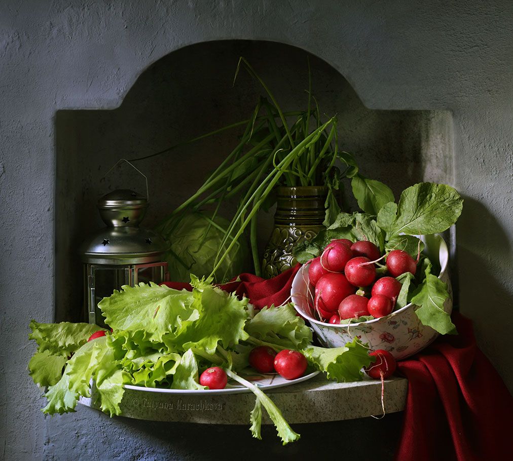 натюрморт, лето,овощи, ниша, Tatyana Karachkova