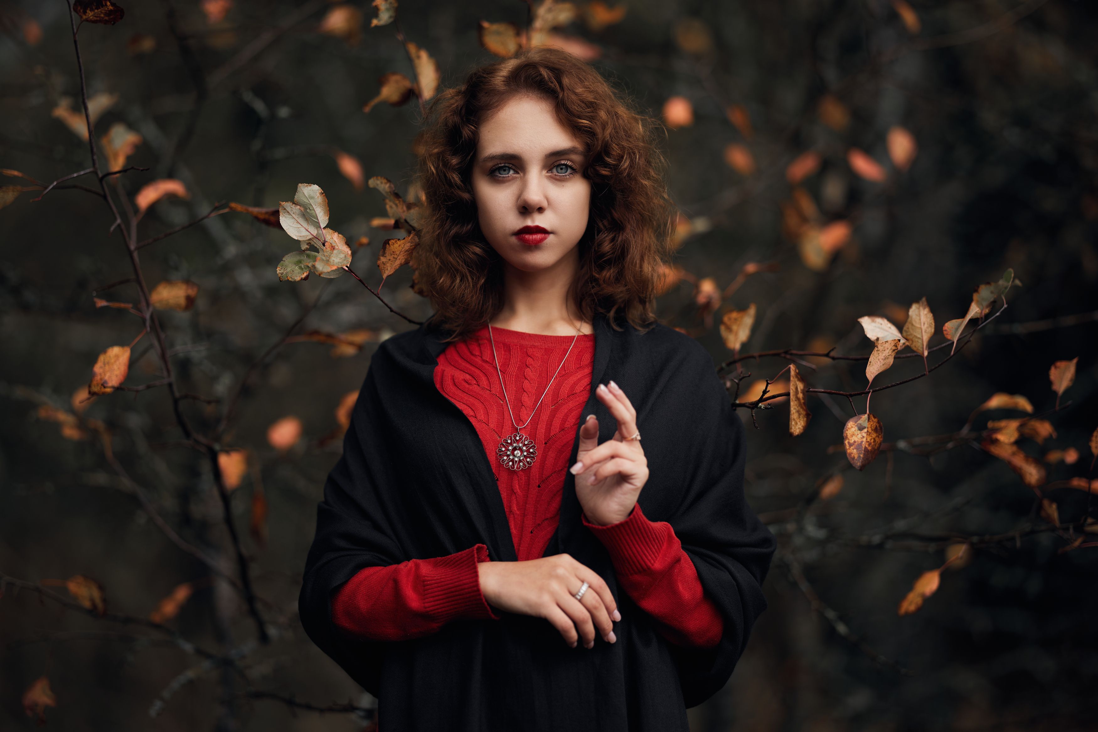Девушка, портрет, осень, Дмитрий Дыбов