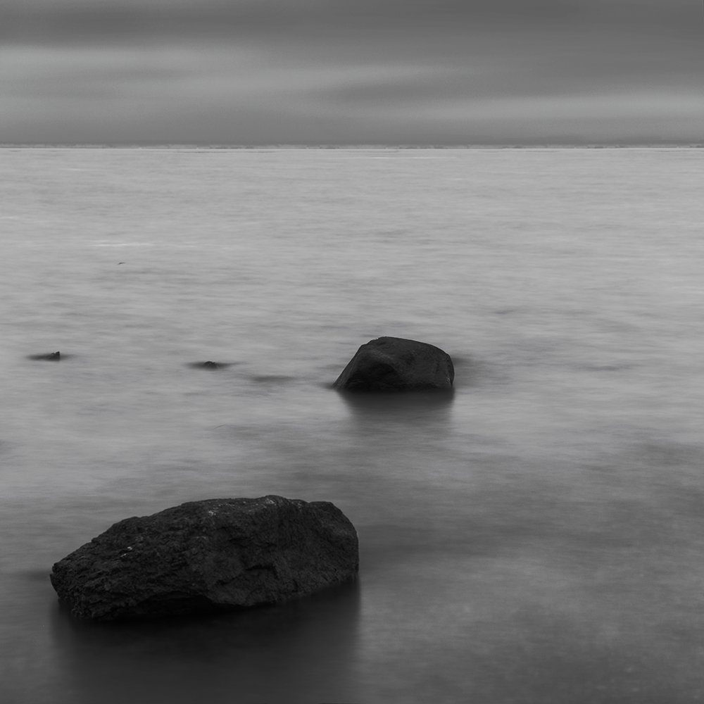 black and white, grey, sky, water, Камилла Камилла