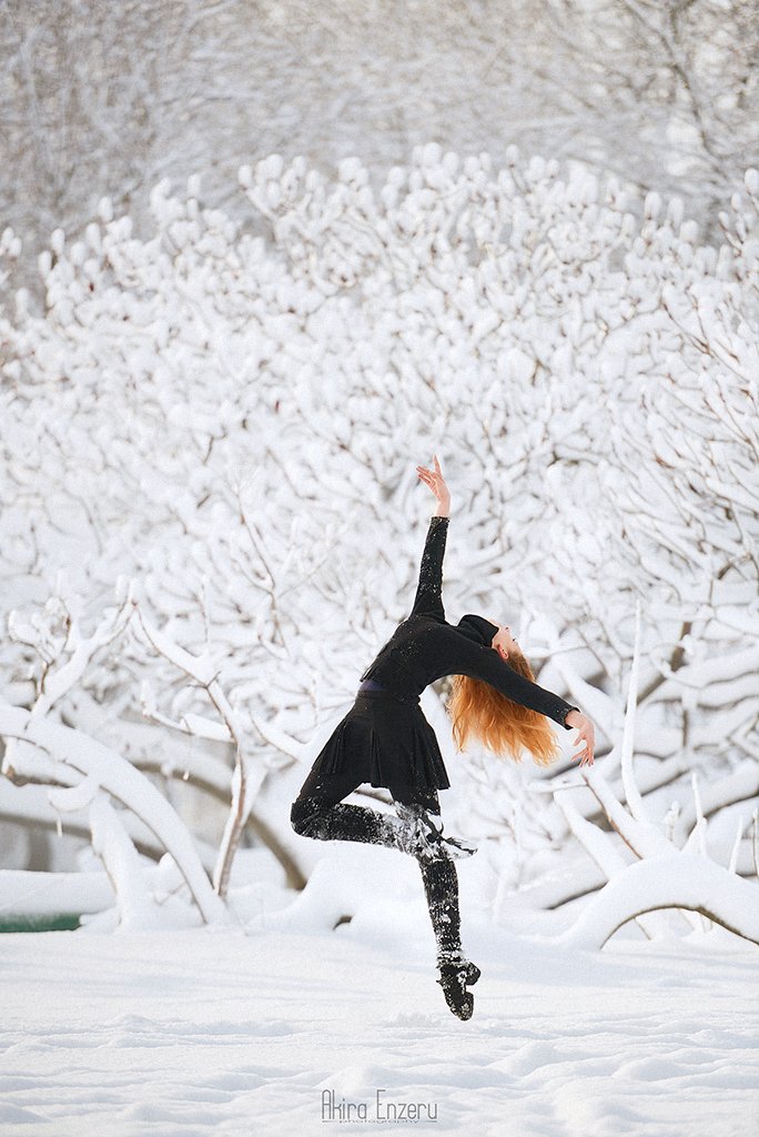Ballerina, Ballet, Dance, Portrait, Winter, Enzeru Akira