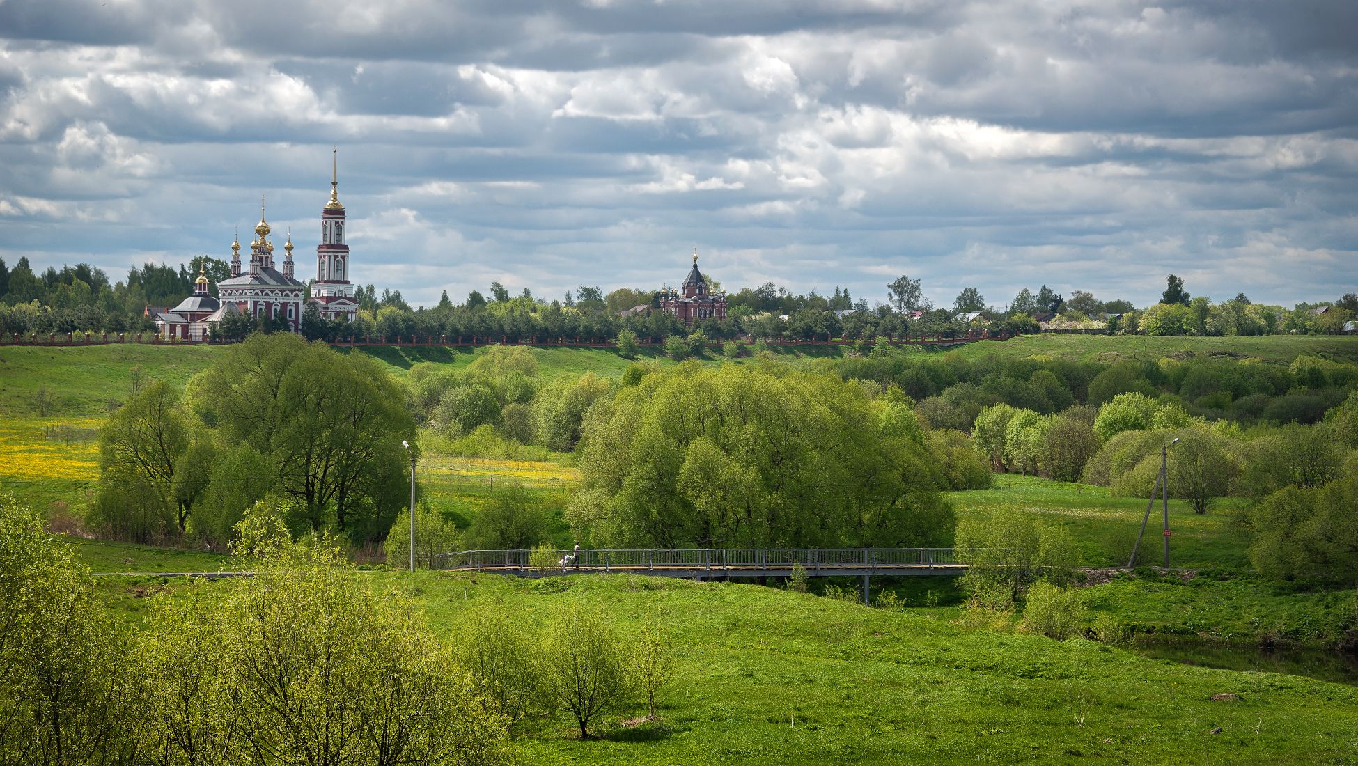 весна, церковь, мостик, провинция., Сергей Аникин