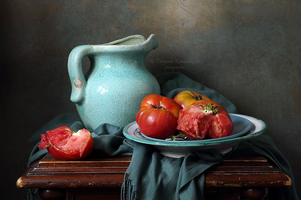 натюрморт, красный цвет, помидор, томаты, Tatyana Karachkova