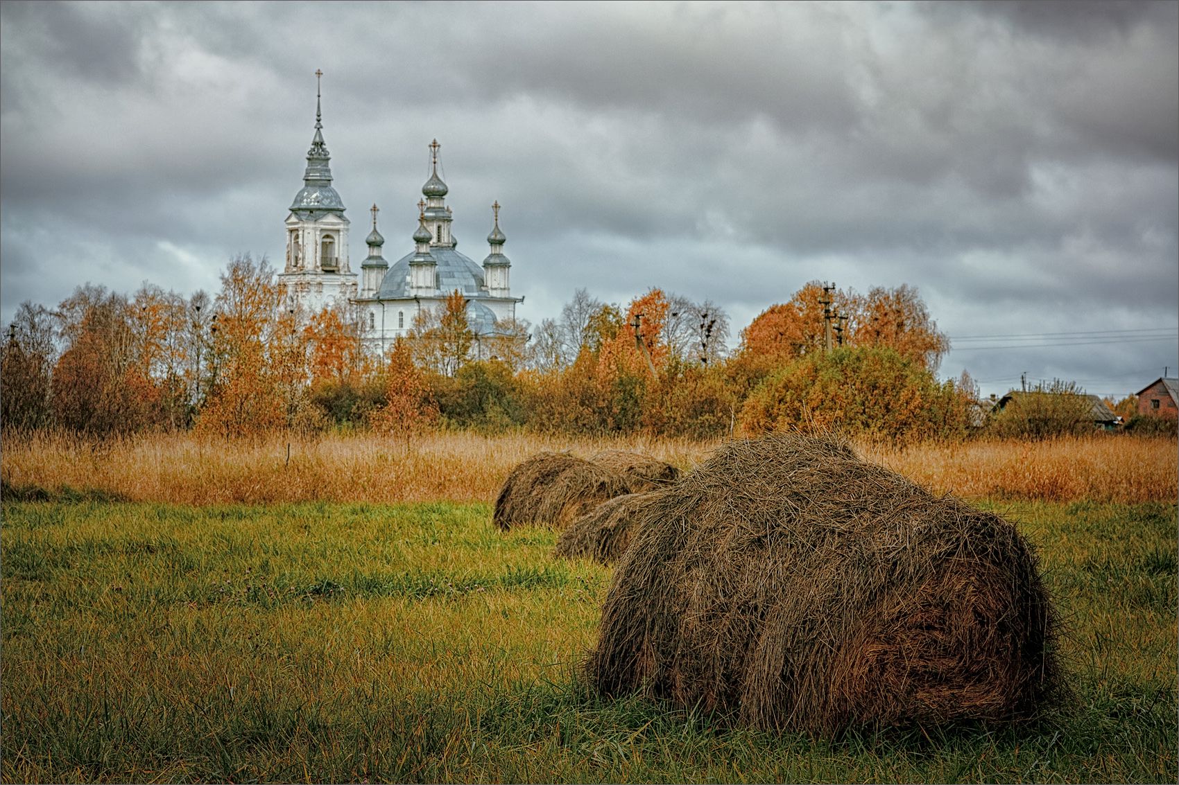 пейзаж, архитектура, храм, церковь, осень, свет, цвет, александр никитинский, Никитинский Александр