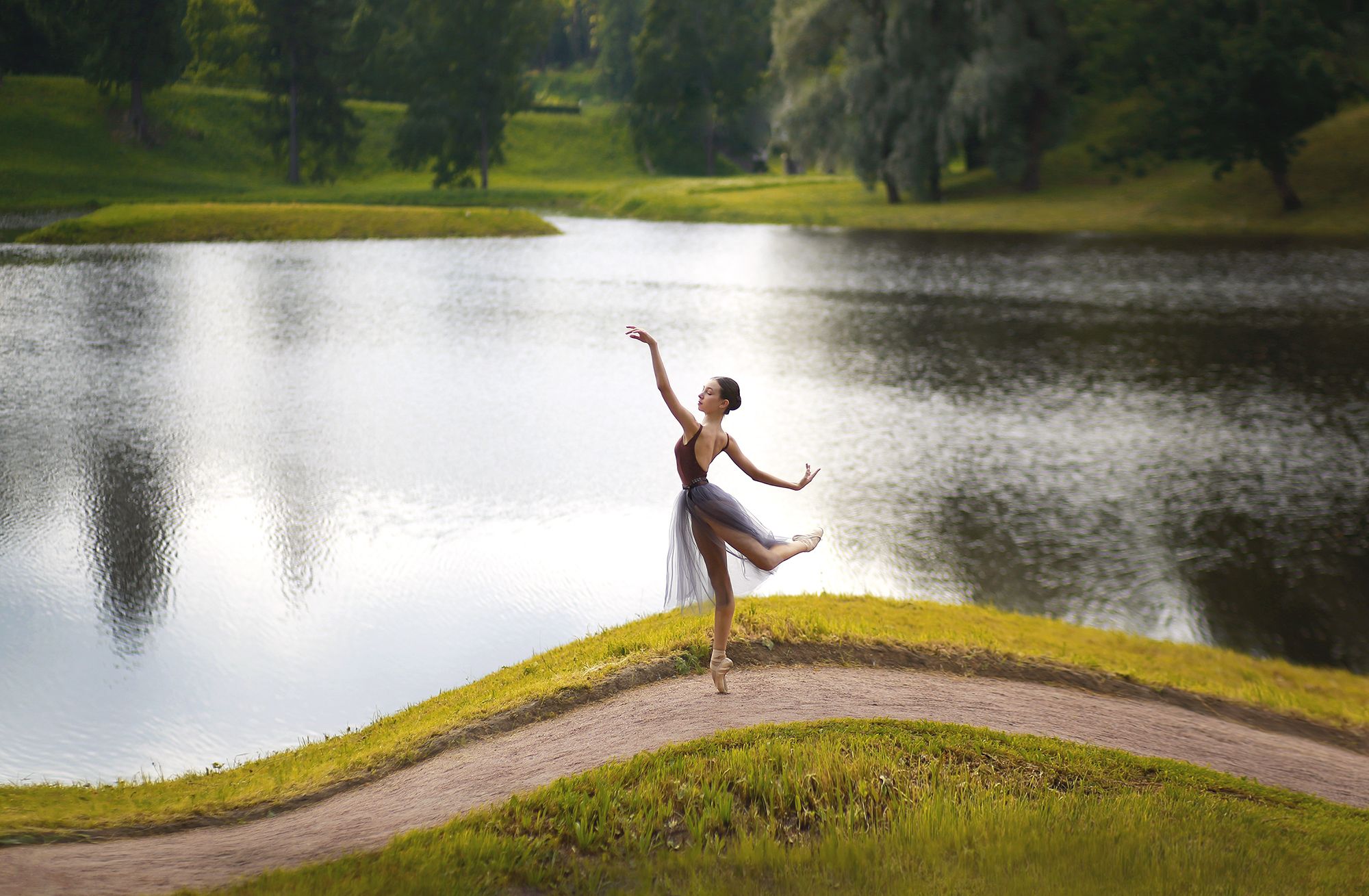балет, балерина, природа, девушка, красивая, хореография, цвет, свет, фотография., Постонен Екатерина