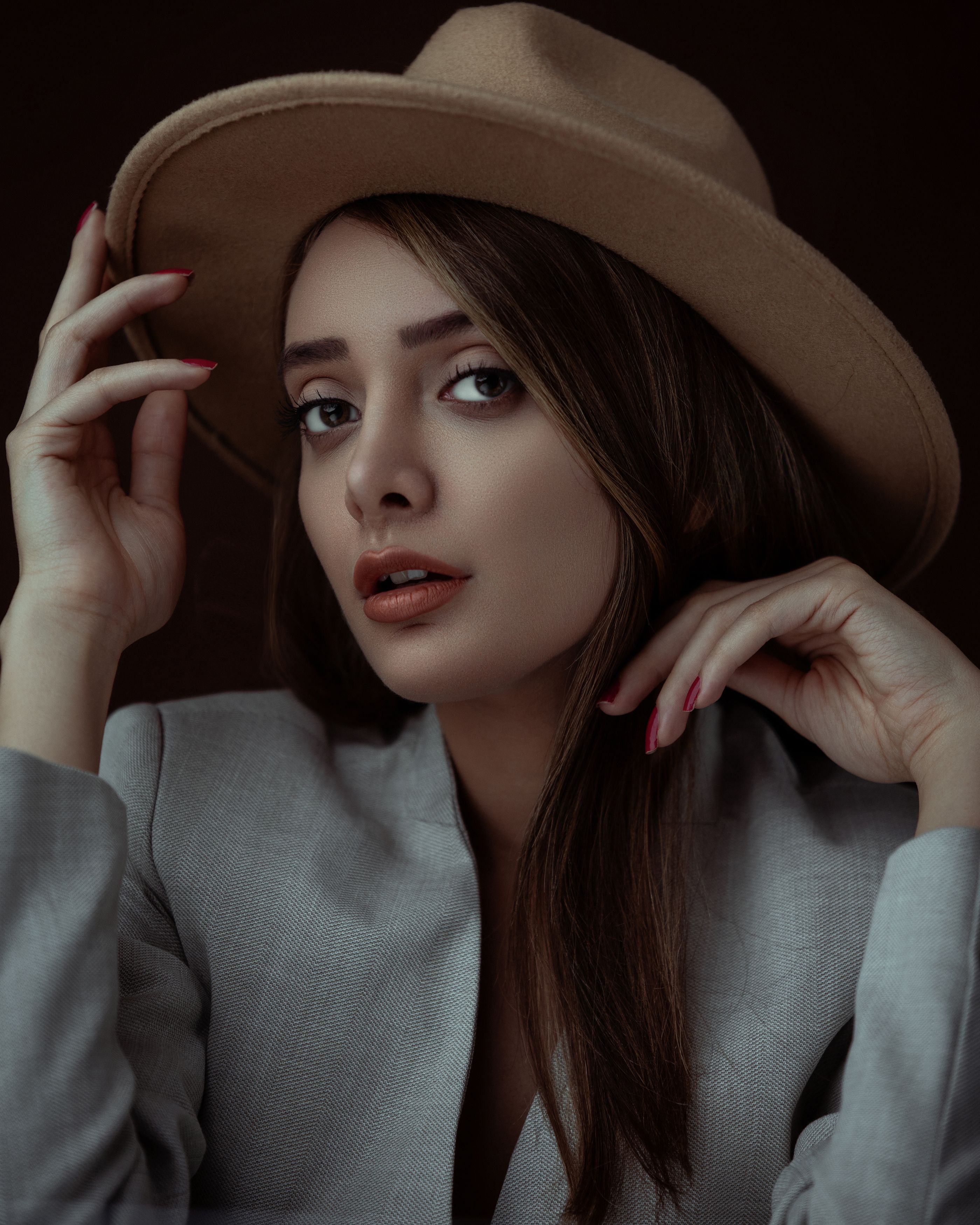 fashion, fashionphotography, woman, studio, studioshot, hat, Navid Mousavi