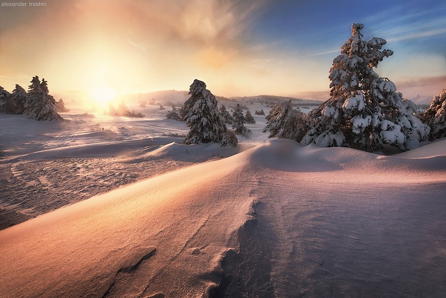 ай-петри, горный пейзаж, зима, крым, крымские горы, пейзаж, Александр Трашин