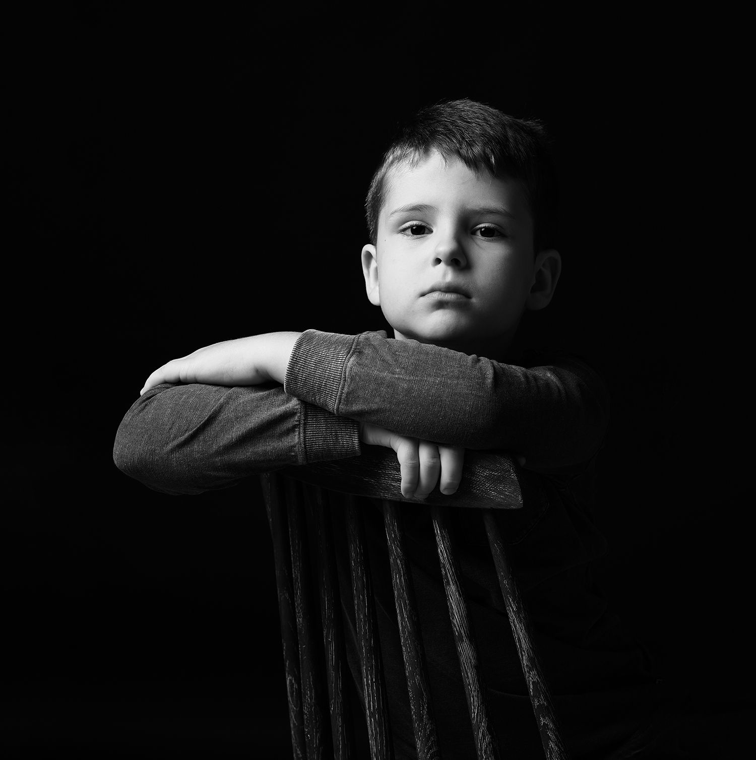 черно белый портрет мальчика, Владимирова Оксана