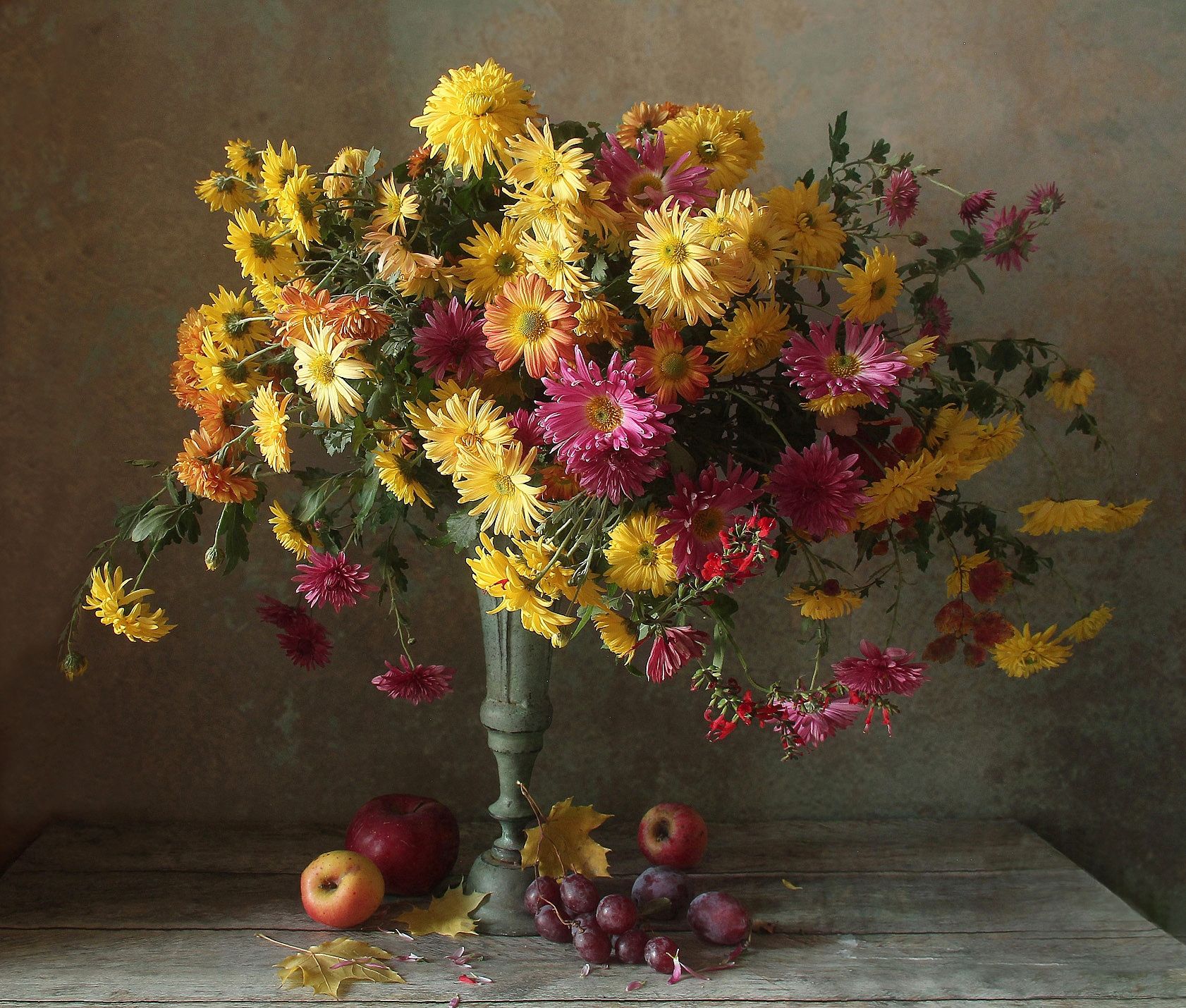 натюрморт, цветы, садовые цветы, осень, марина филатова, Марина Филатова