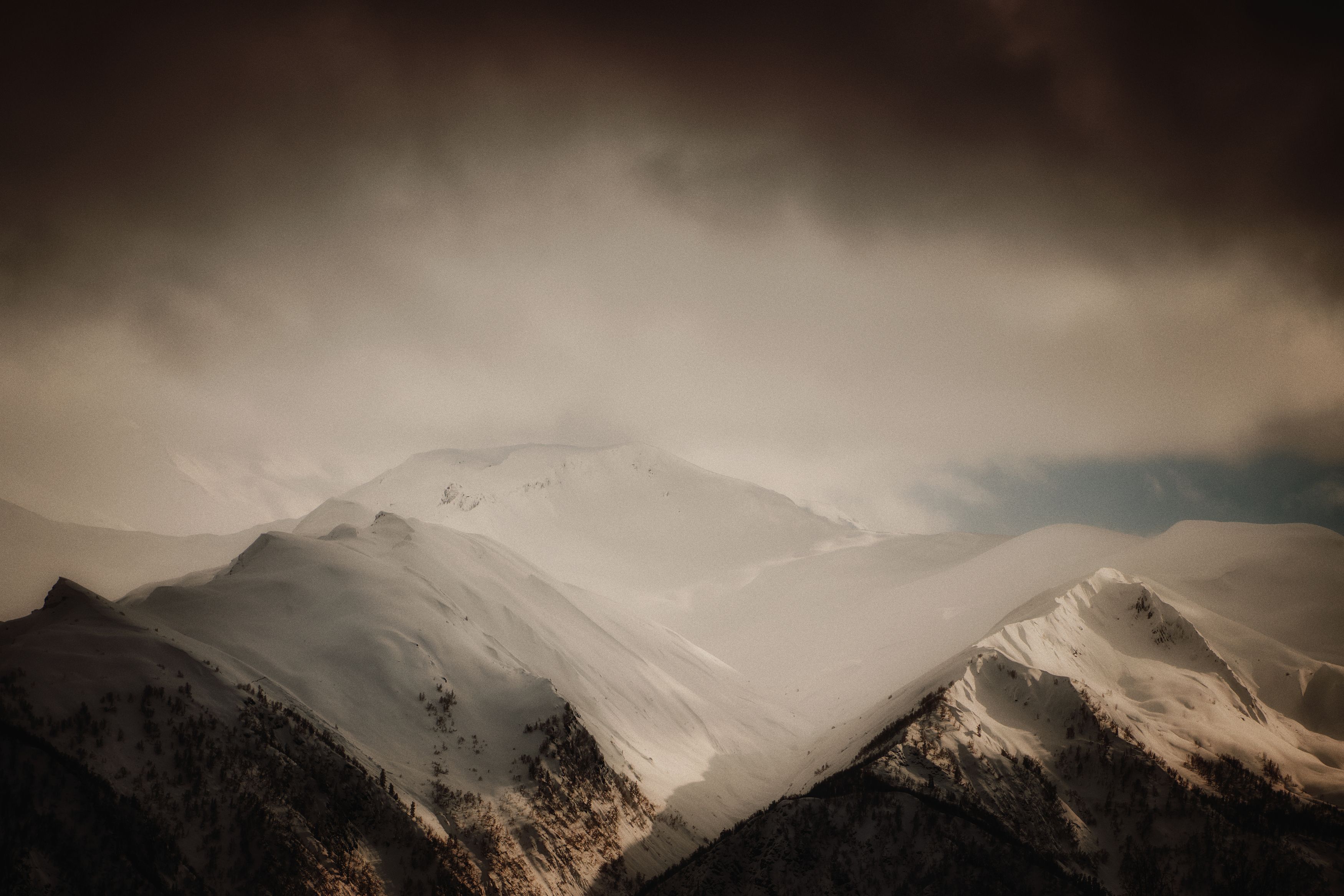 fine art photography, mountains, mood, snow, winter, georgia. landscape, nature, Яна Сметана