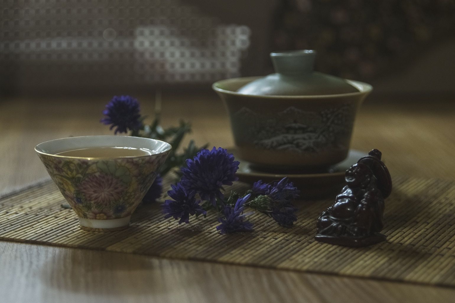 восток, чай, китайский, цветы, Inna Gritsik