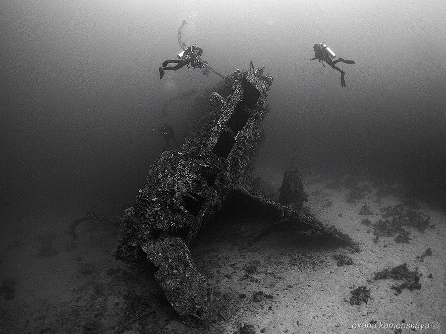 wreck underwater sea diver, Оксана Каменская