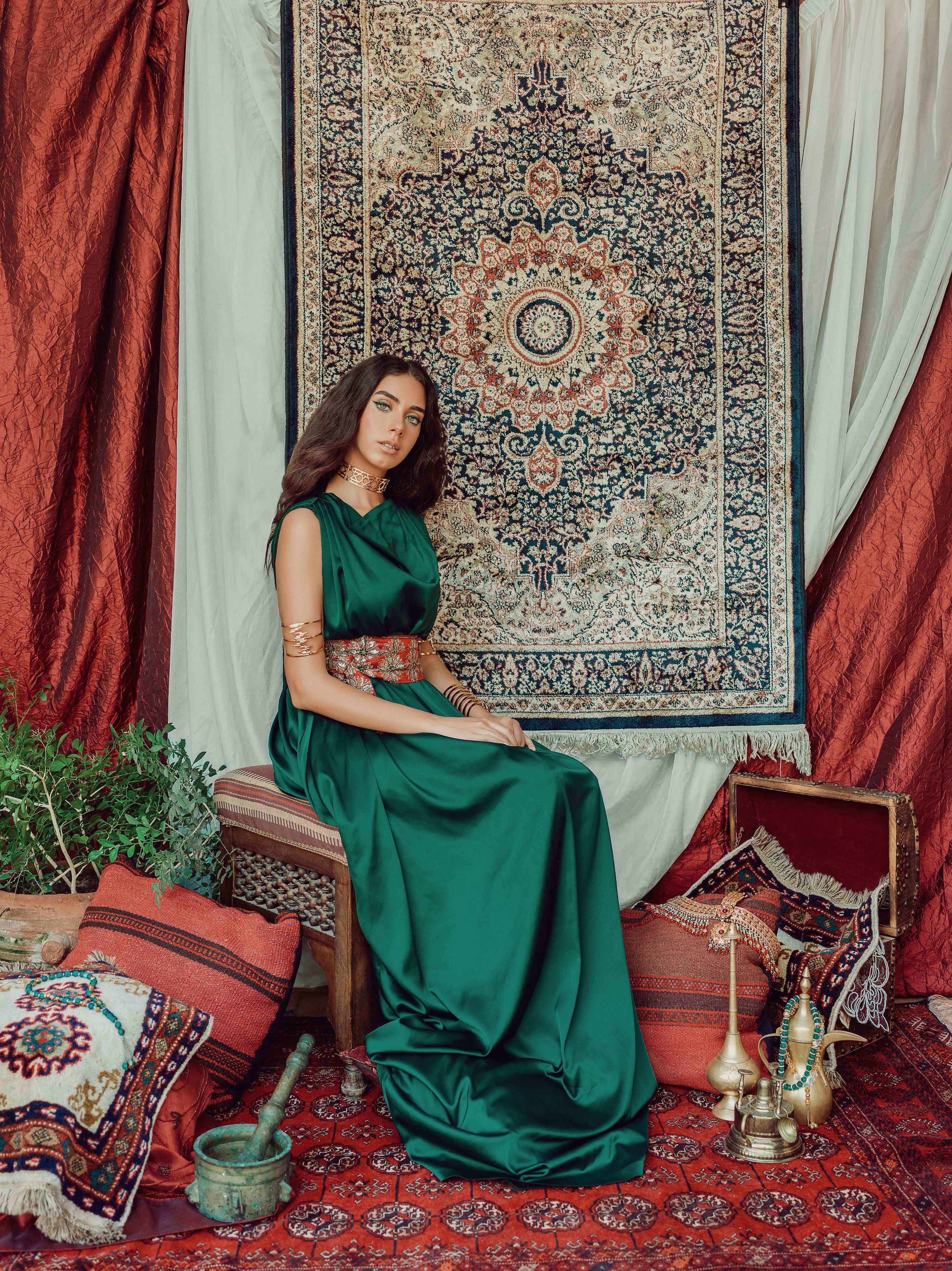 Persian Style, Arabic Style, Set design, editorial, Arabian beauty, Hossam Menna